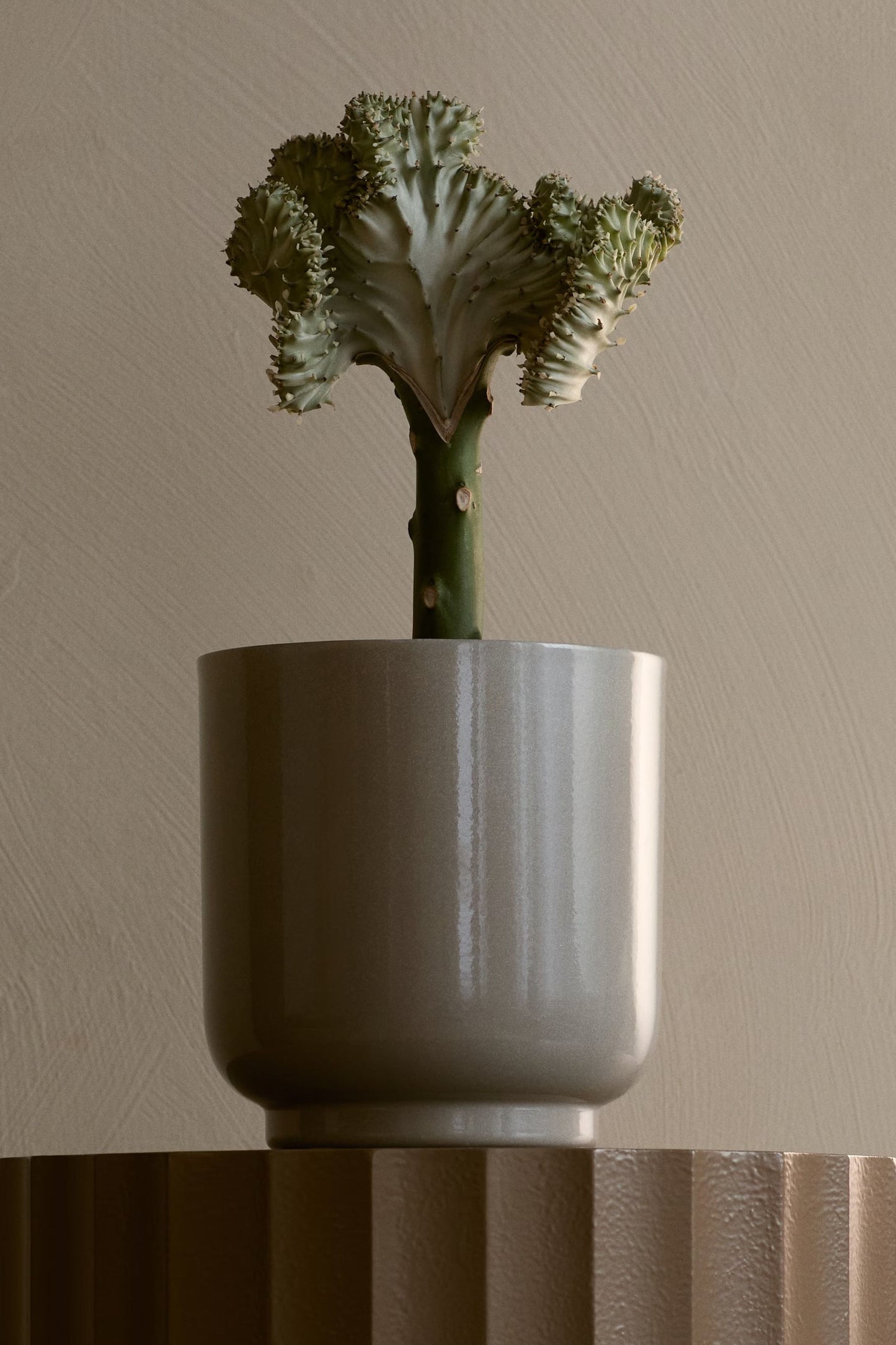 Gray Day 6" Metal Planter