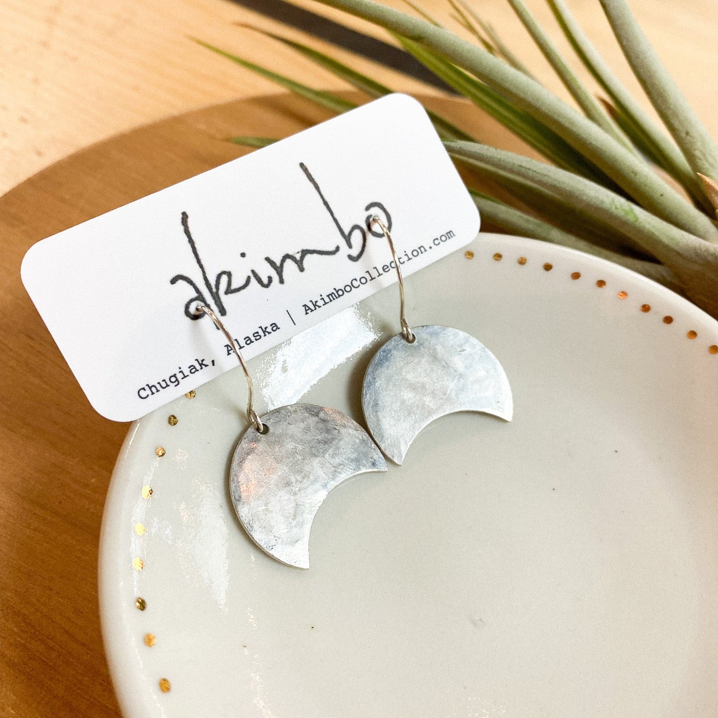 Hang the Moon Earrings by Akimbo Collection