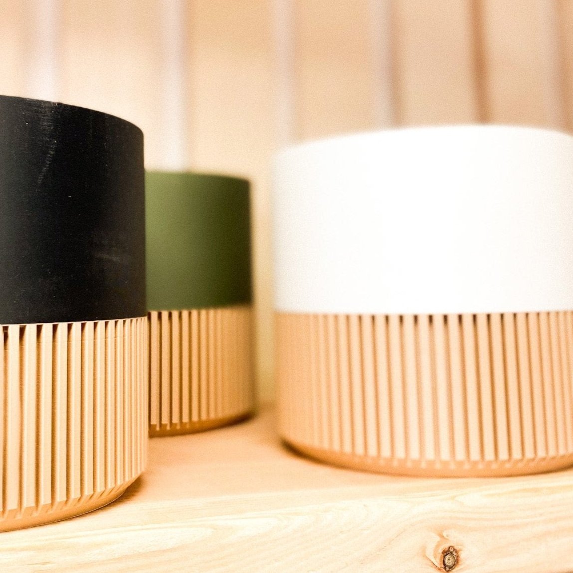 Modern Slat Planter | Large by Prairie City Printing Co.