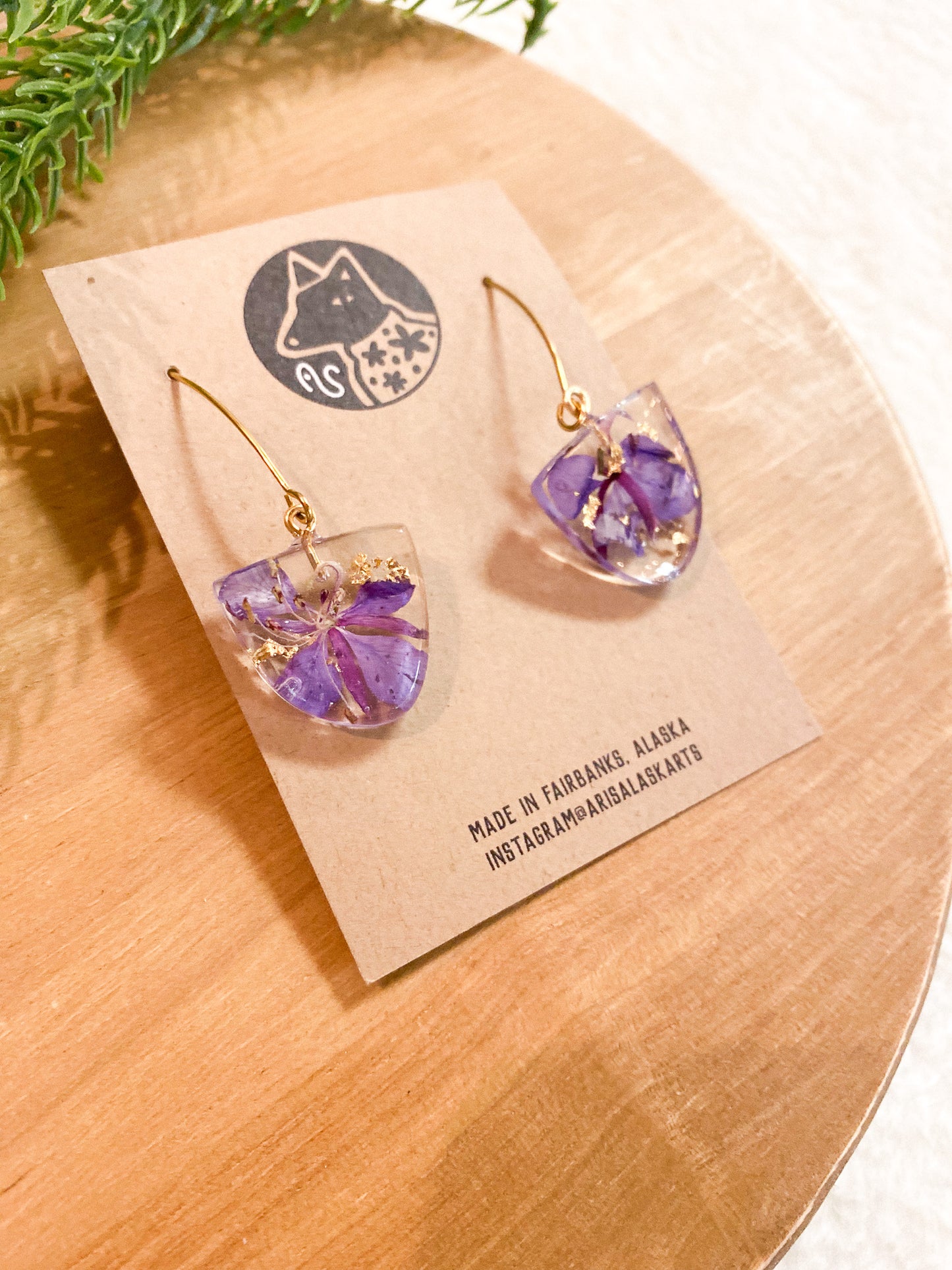 Fireweed Earrings #108 by Arisa Sasaki