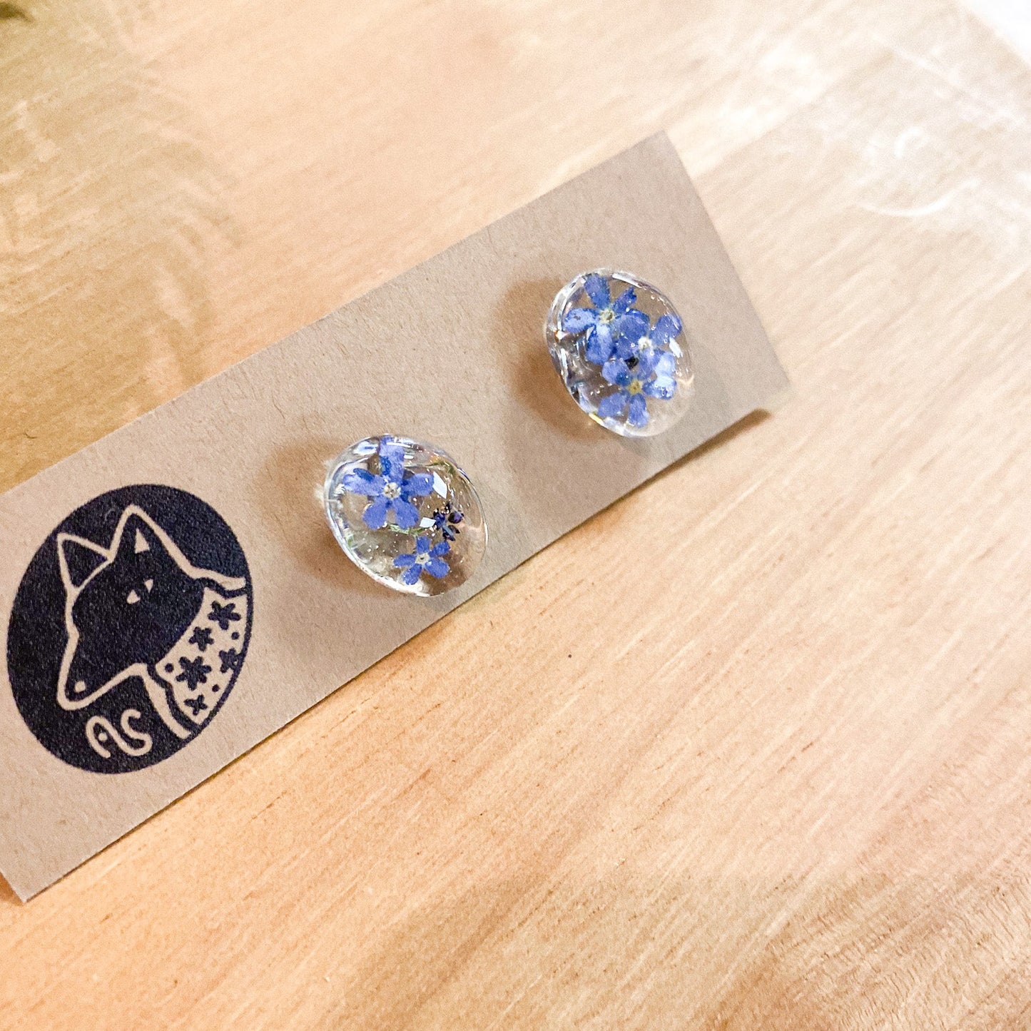 Forget-Me-Not Stud Earrings #119 by Arisa Sasaki