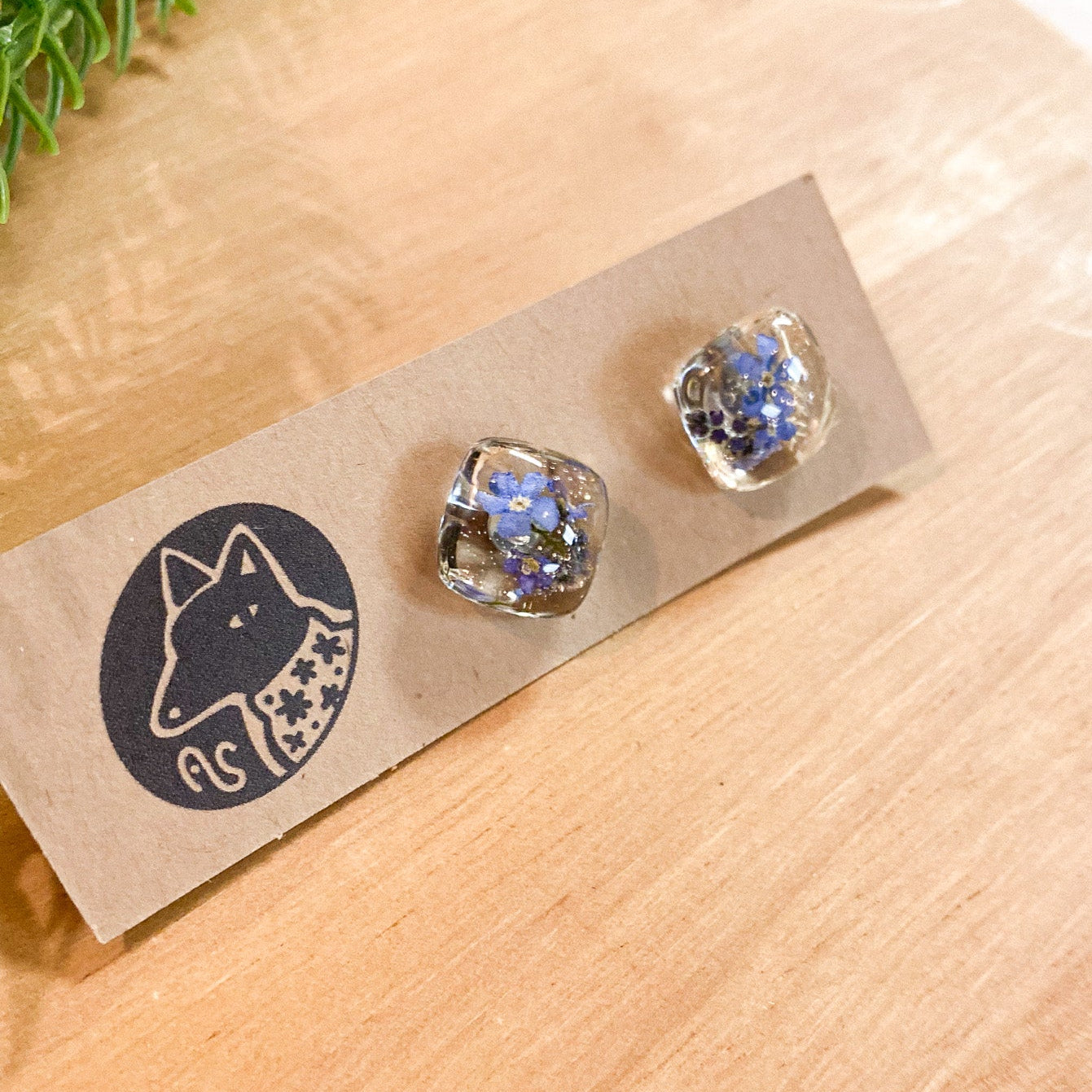 Forget-Me-Not Stud Earrings #121 by Arisa Sasaki