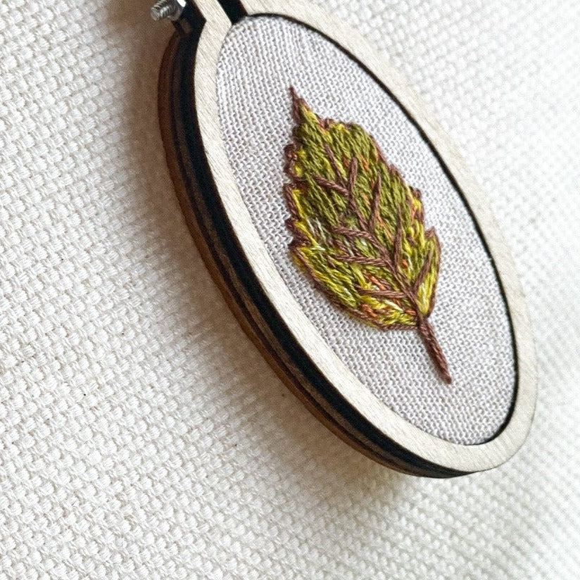 Fall Leaf Necklace by Brittany Montour