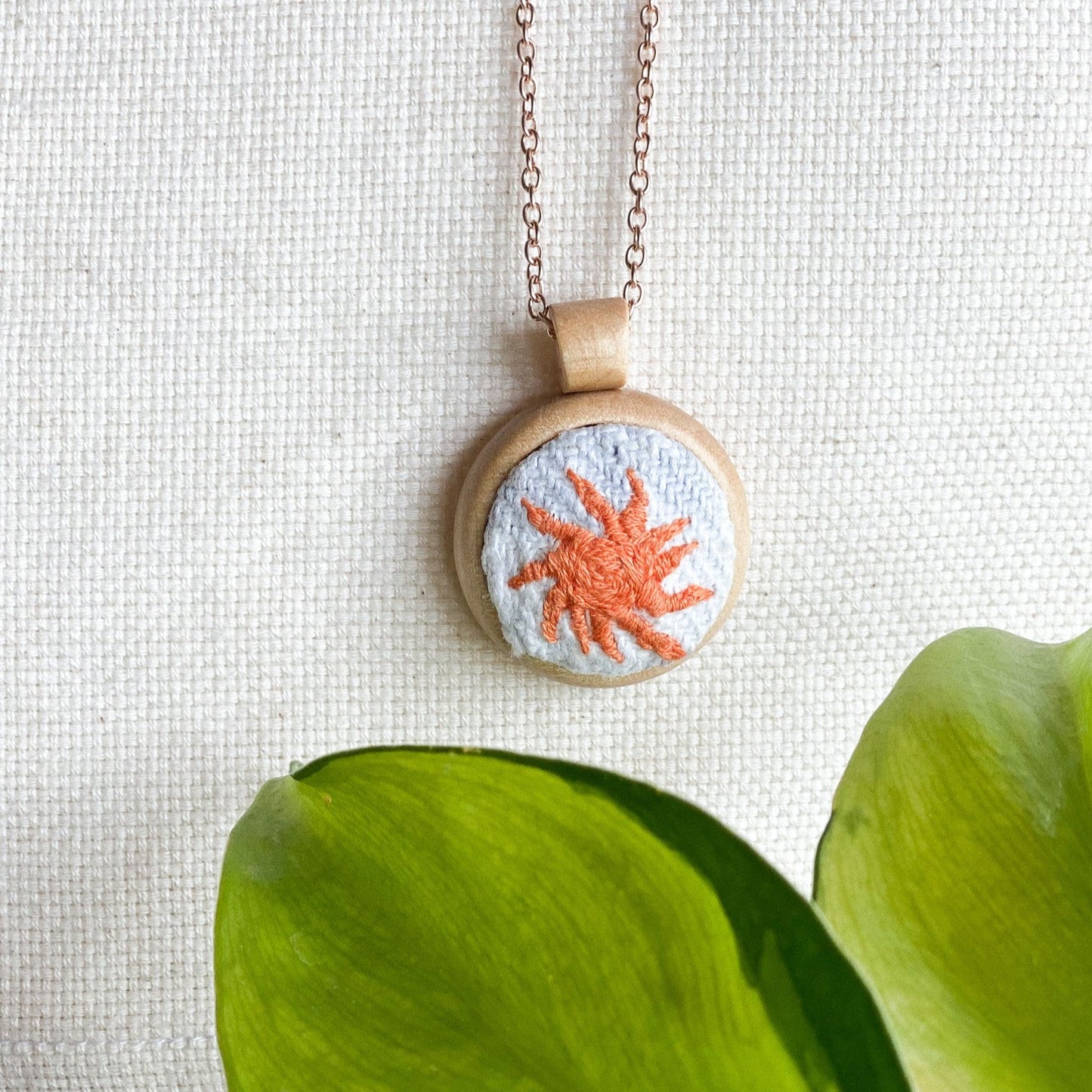 Sunflower Sea Star Necklace by Brittany Montour