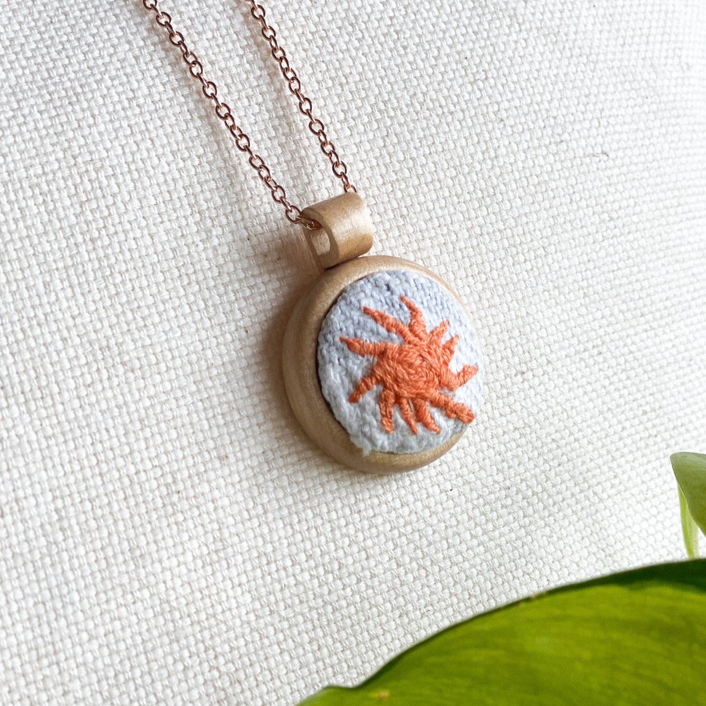 Sunflower Sea Star Necklace by Brittany Montour