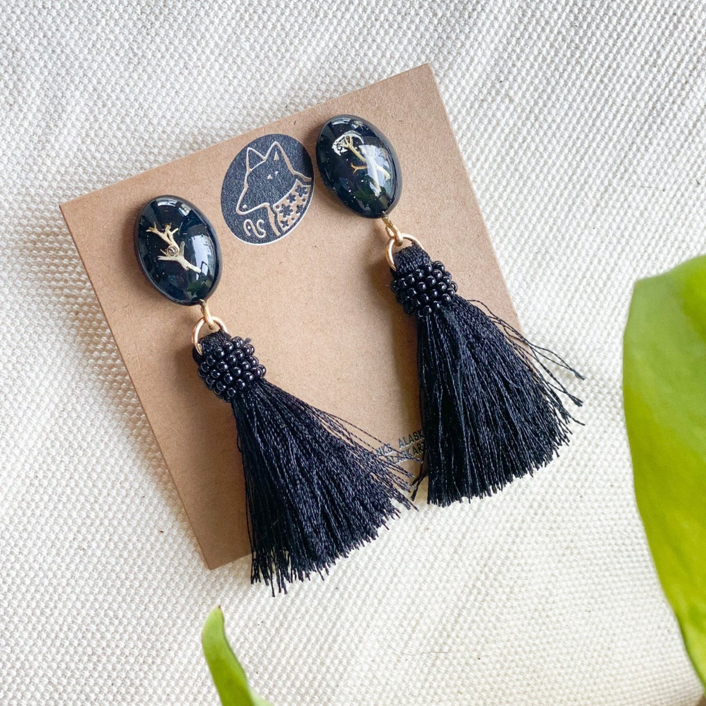 Lichen Earrings by Arisa Sasaki