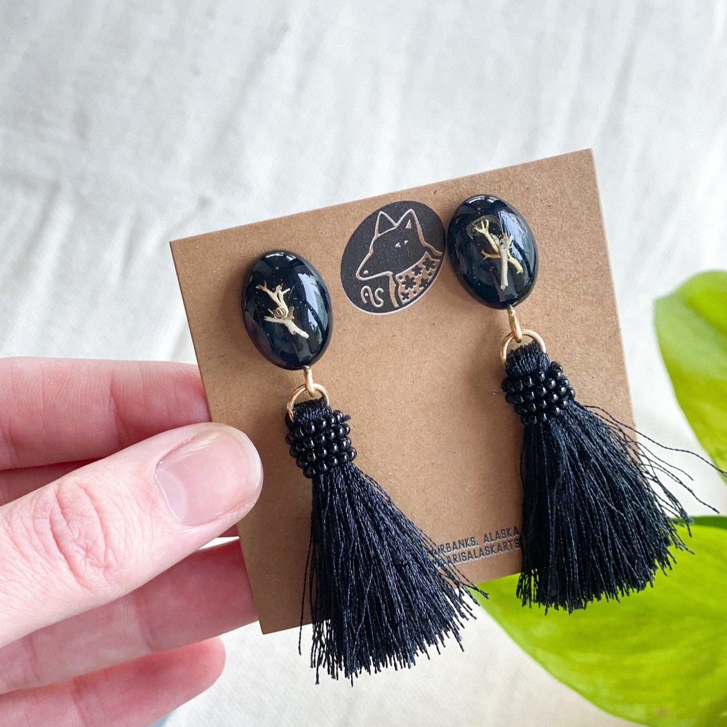 Lichen Earrings by Arisa Sasaki