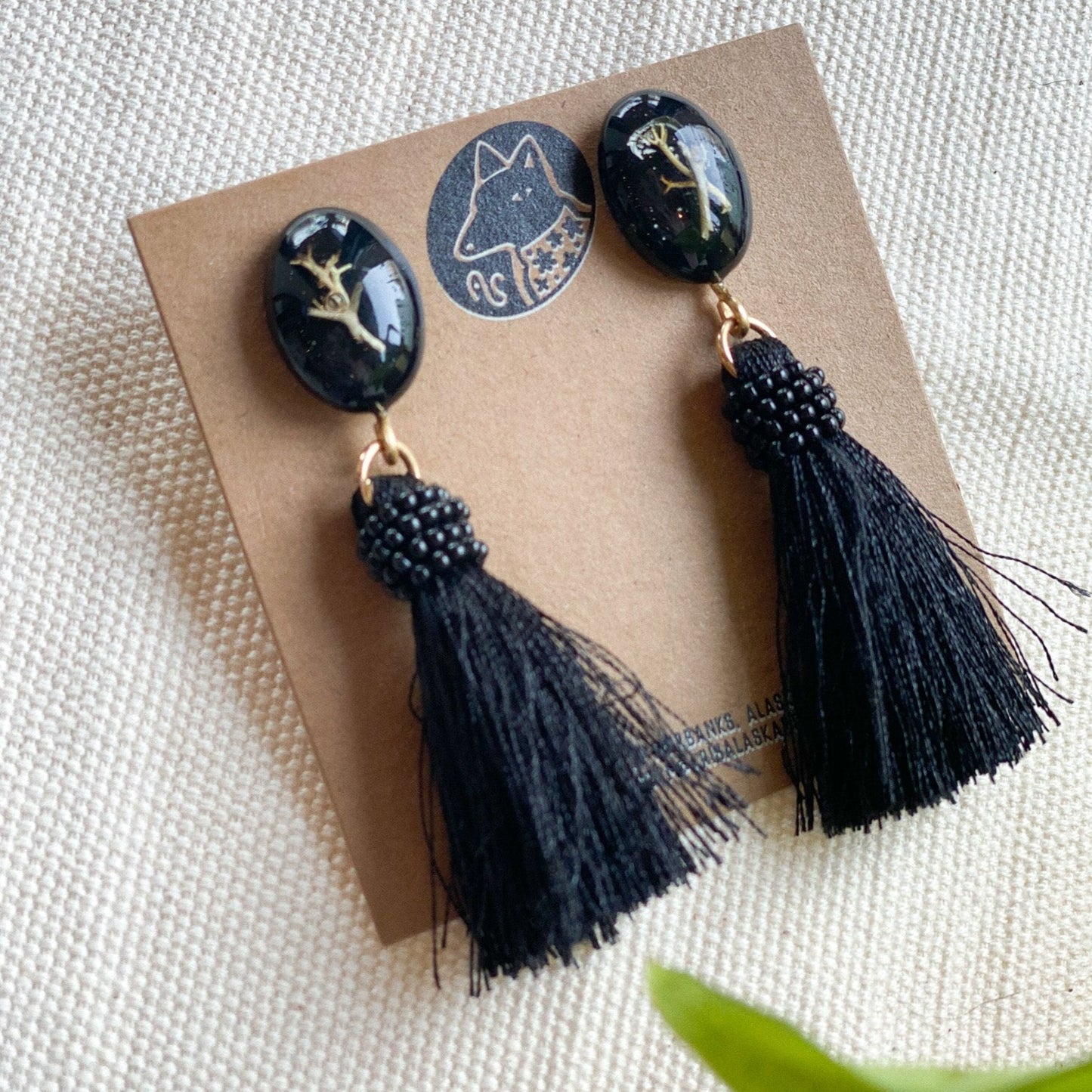 Lichen Earrings by Arisa Sasaki