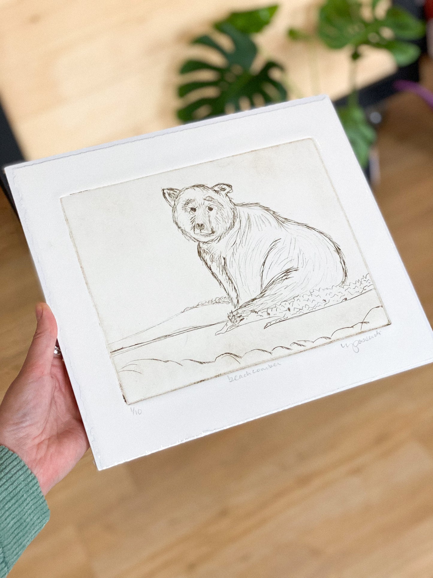 Beachcomber Original Etching Print by Printworthy