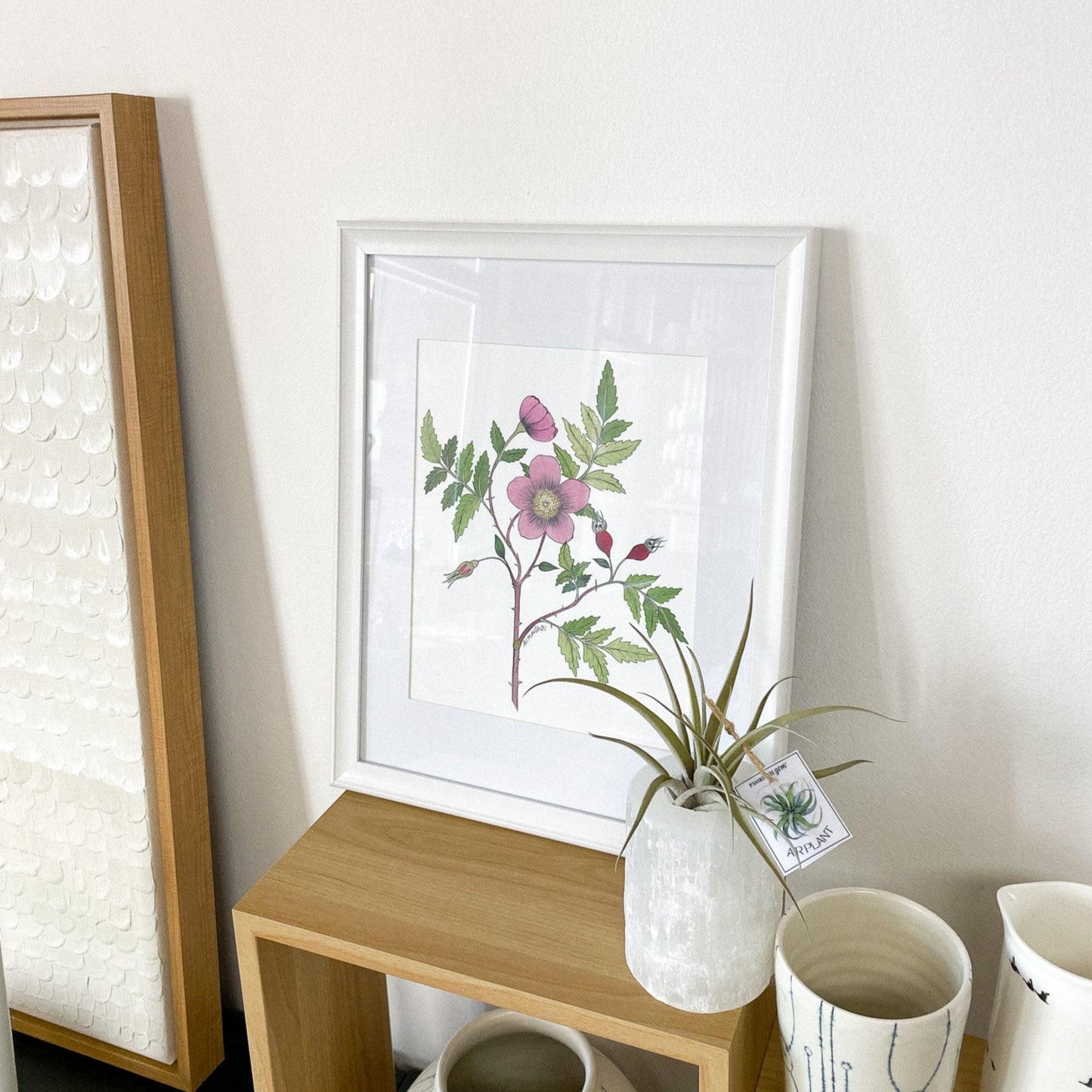 Arctic Rose Framed 8x10 Print by Brittany Montour
