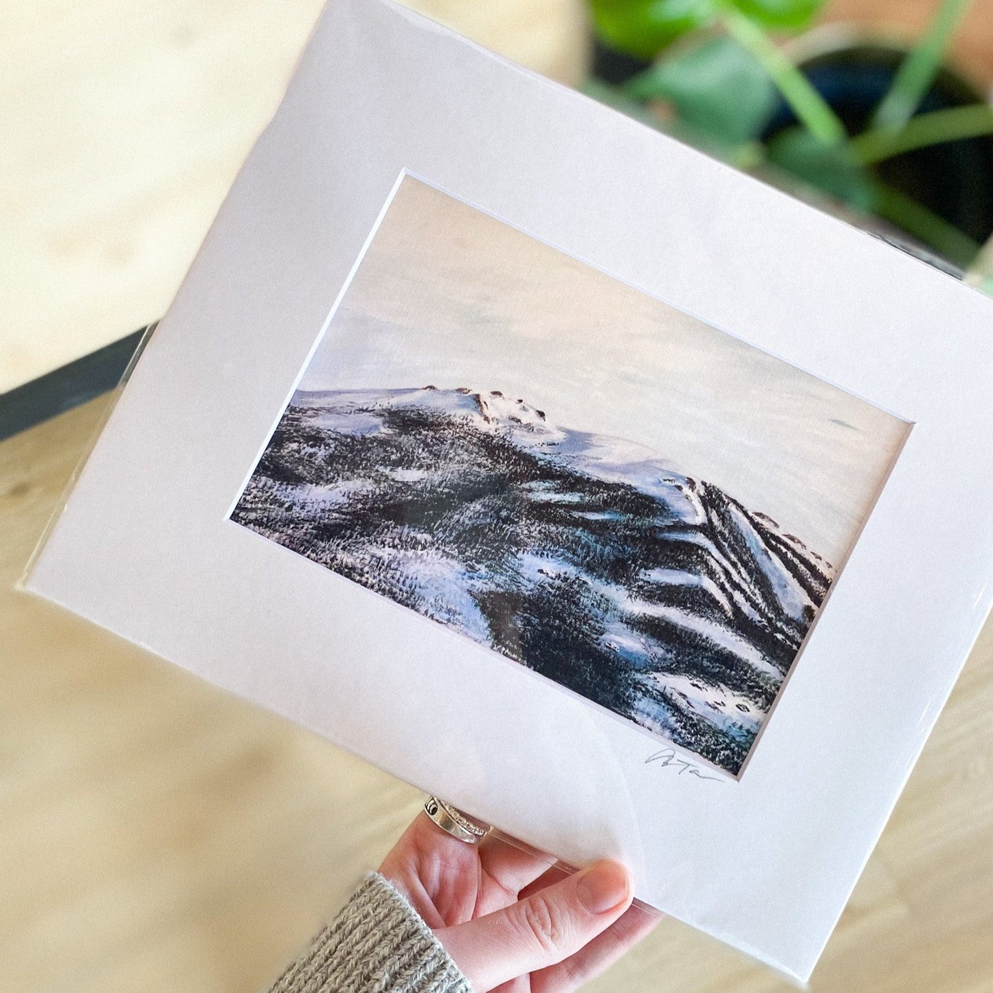 Across the Lake 5x7 Print (matted 8x10) by Anya Toelle