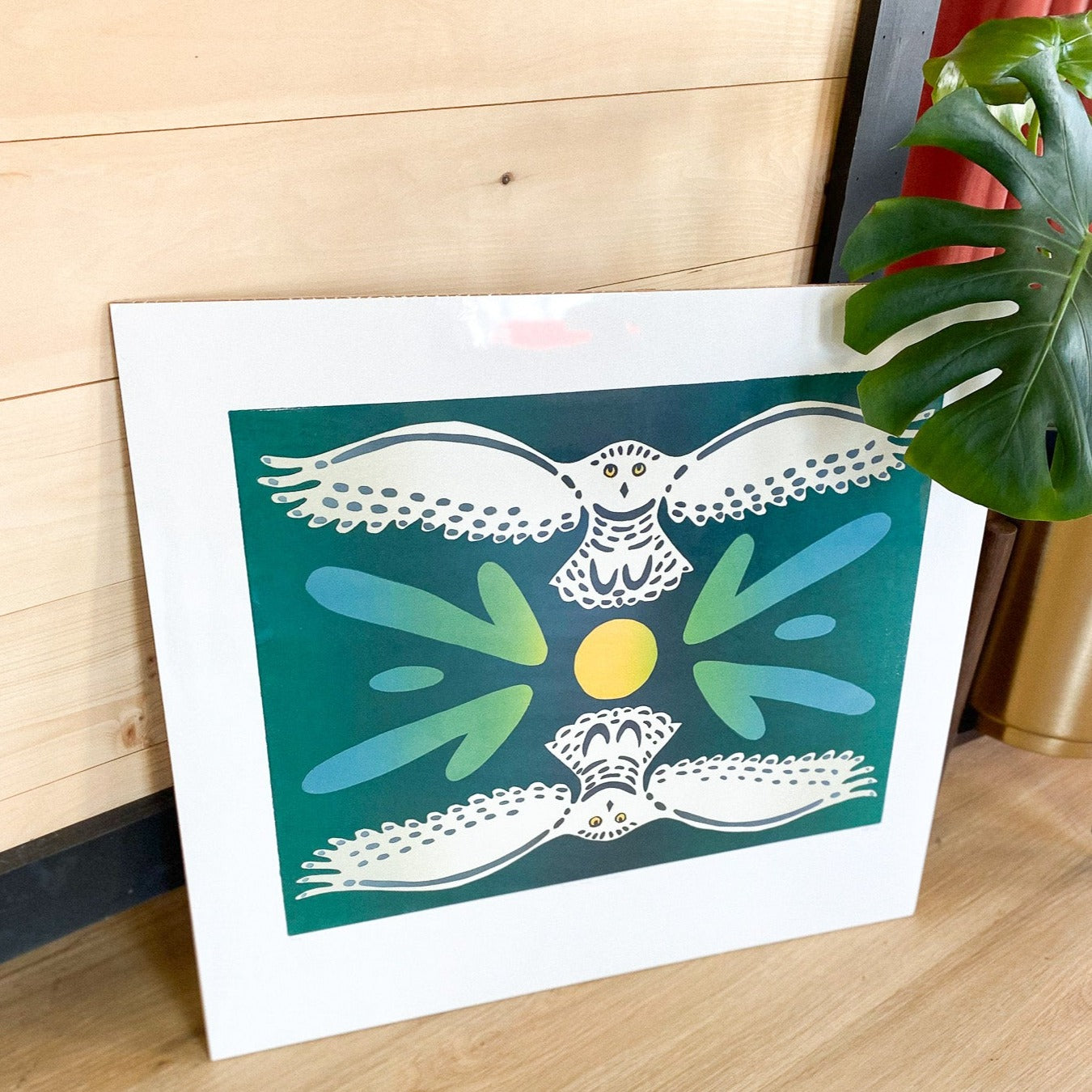 Owl 22x23.5 Print by Arisa Sasaki
