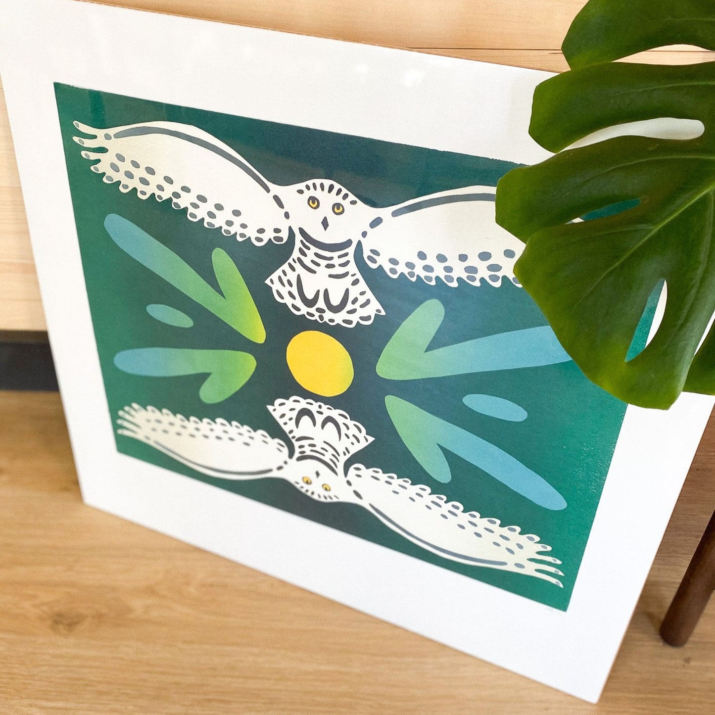 Owl 22x23.5 Print by Arisa Sasaki