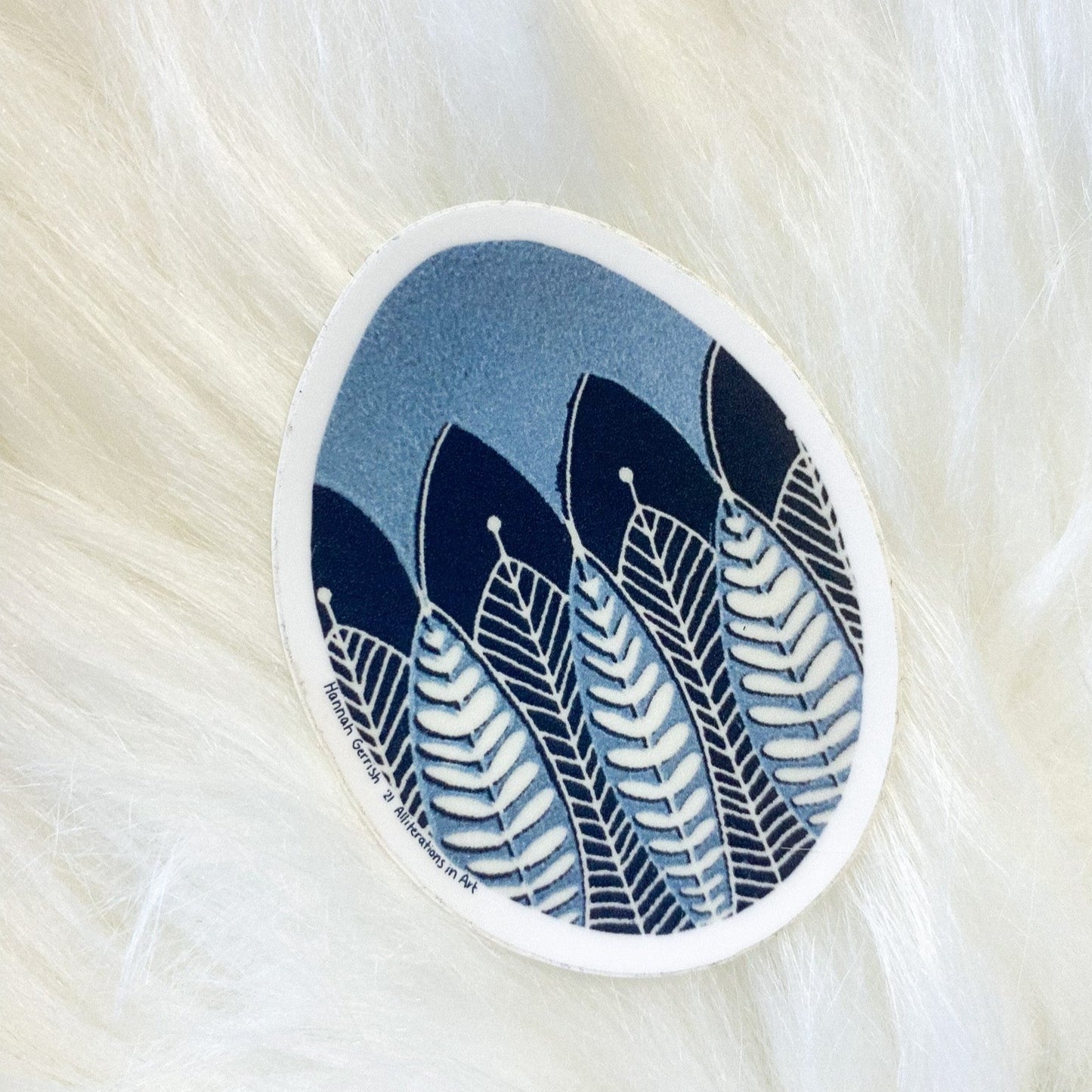 Egg (Feathers) Sticker by Hannah Gerrish