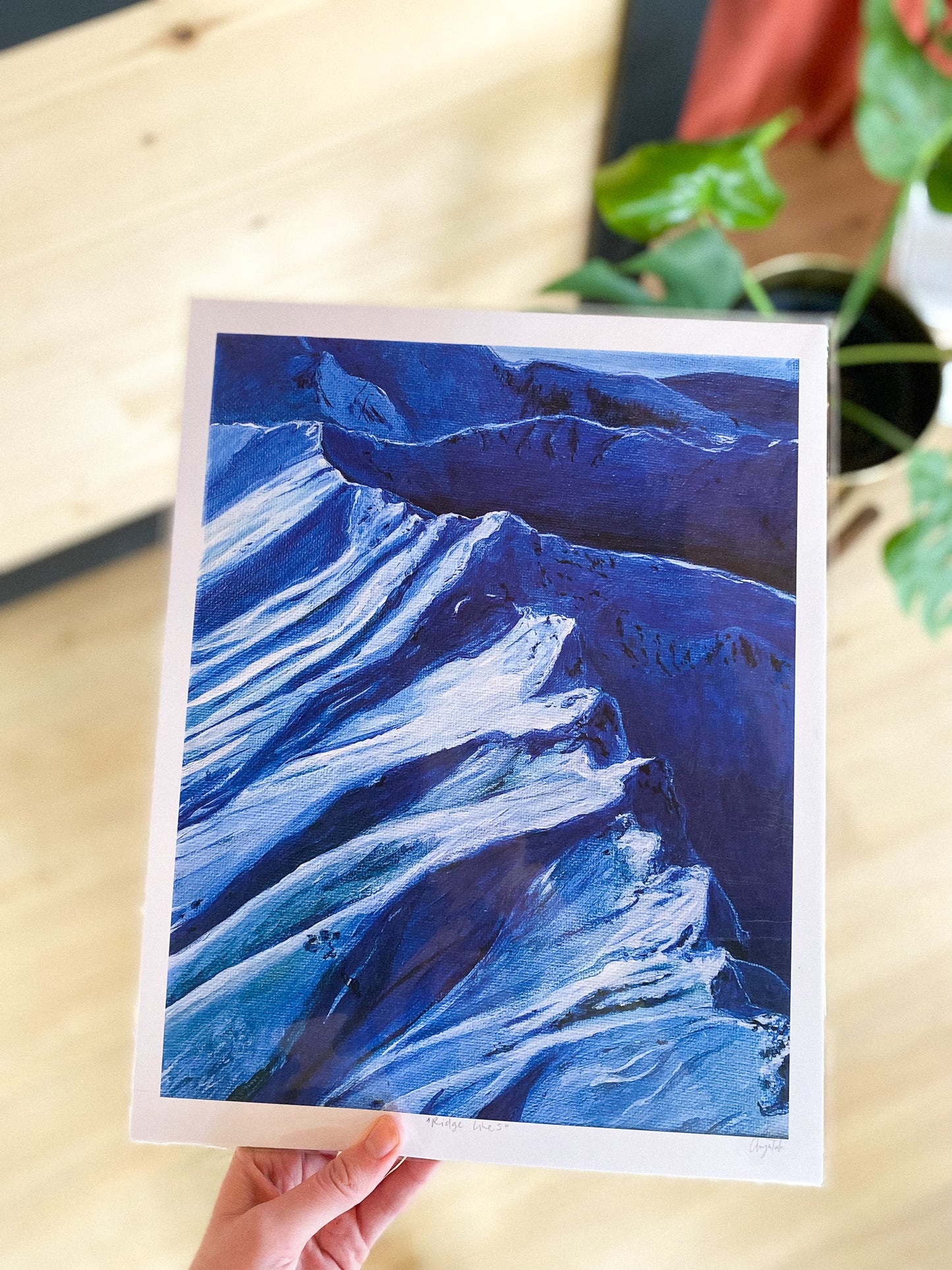 Ridge Lines 8x10 Print by Anya Toelle