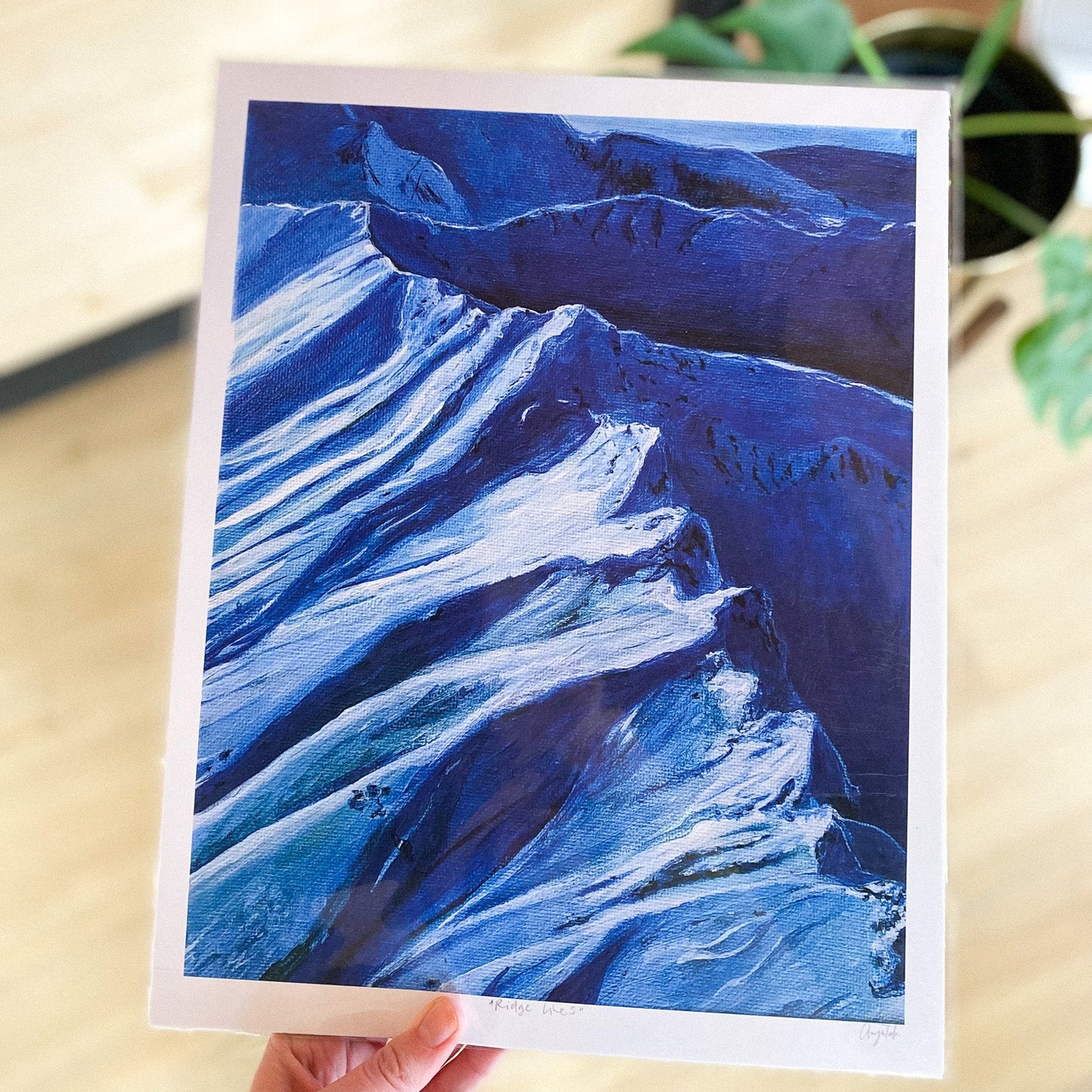 Ridge Lines Framed 16x20 Print by Anya Toelle