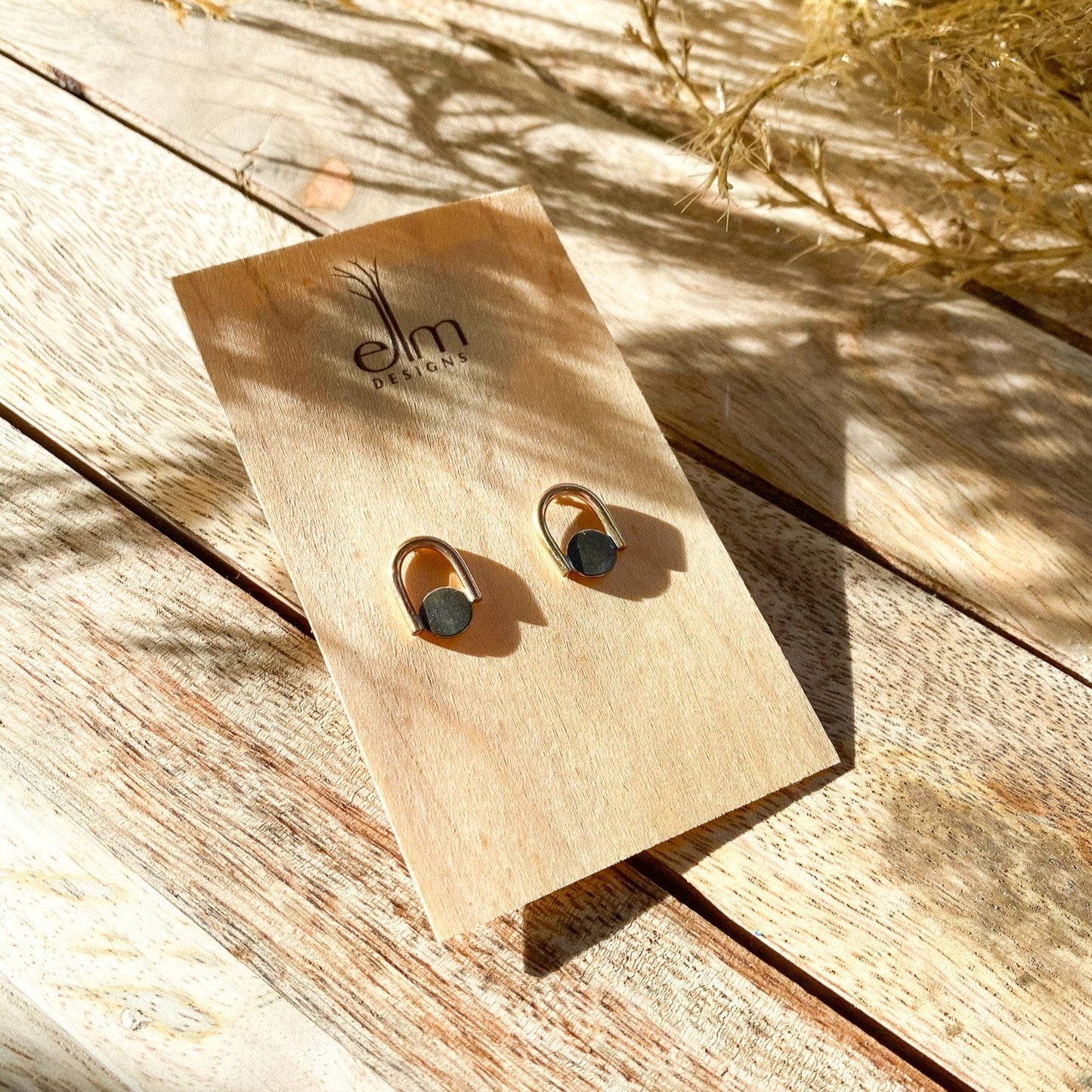 Gold / Shibuichi Arc Posts by Elm Designs