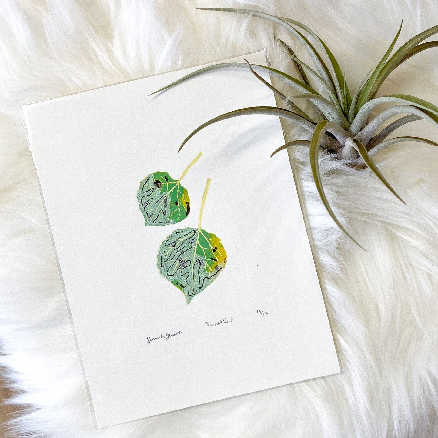 Summer's End 6"x8" Original Print by Hannah Gerrish