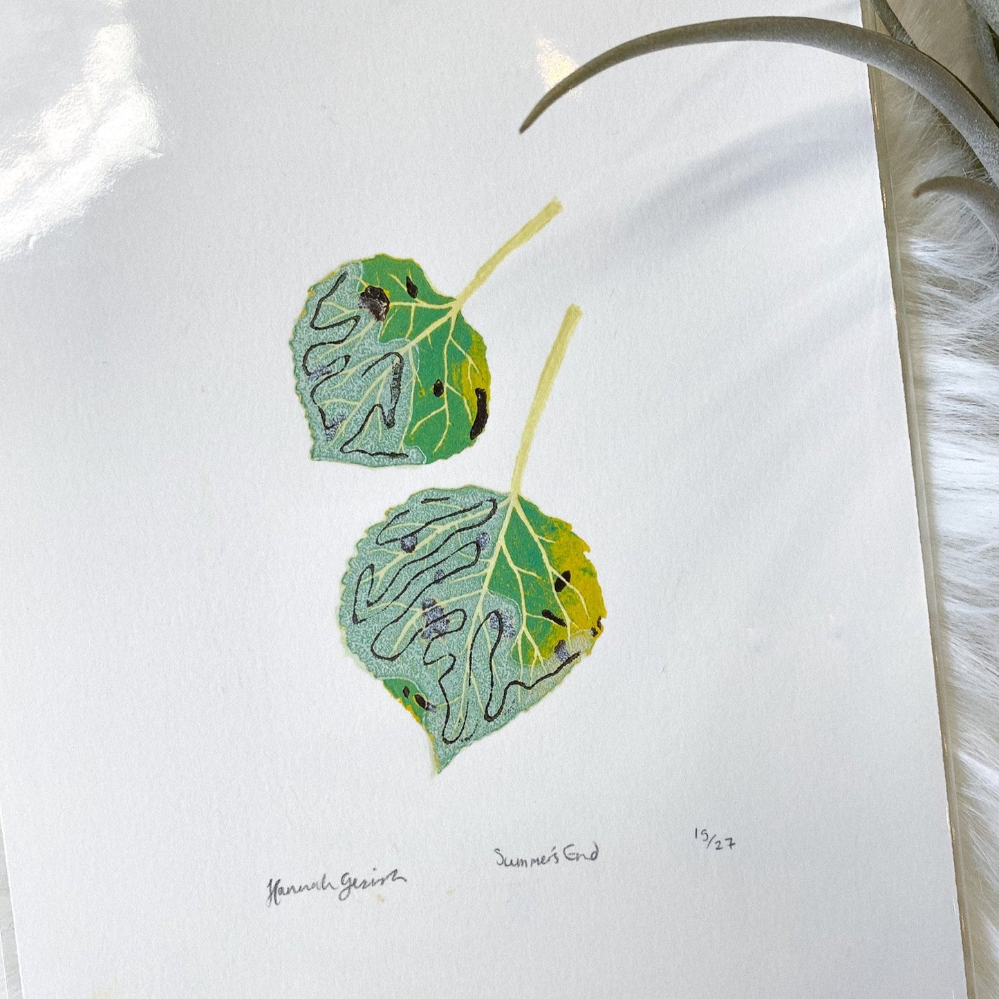 Summer's End 6"x8" Original Print by Hannah Gerrish