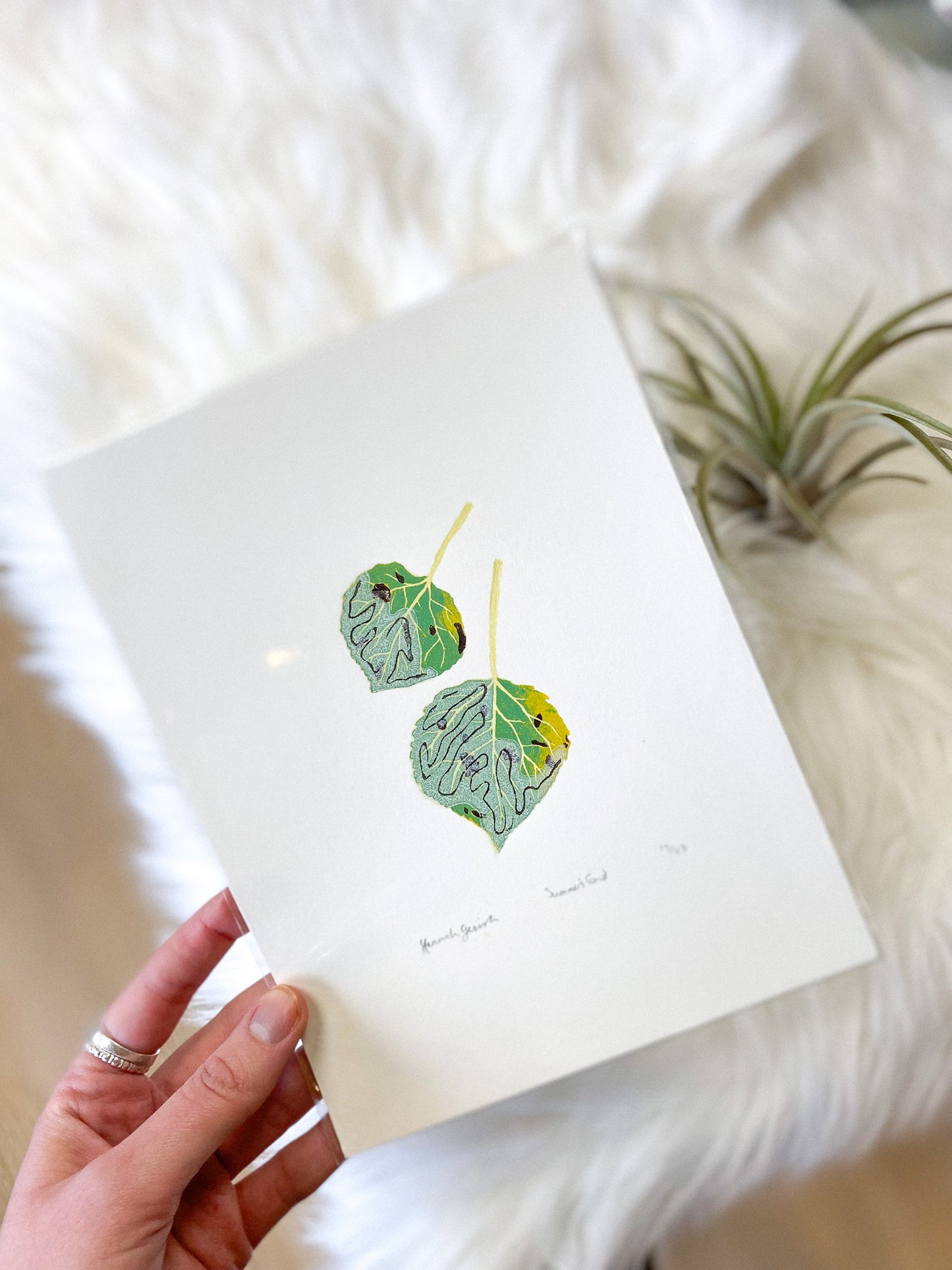 Summer's End 6"x8" Original Print by Hannah Gerrish