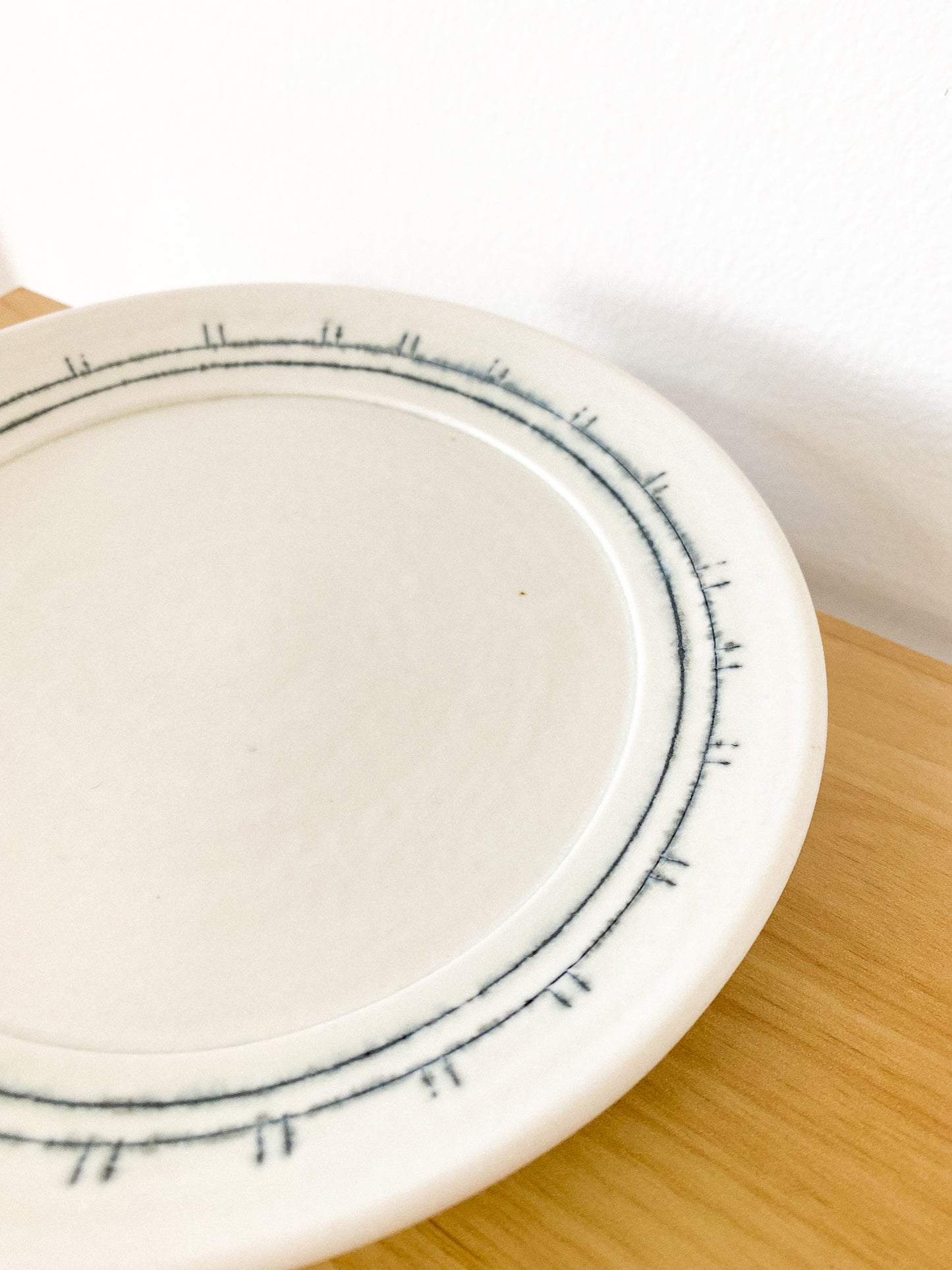 Liminal Porcelain Snack Plate by K.Olson