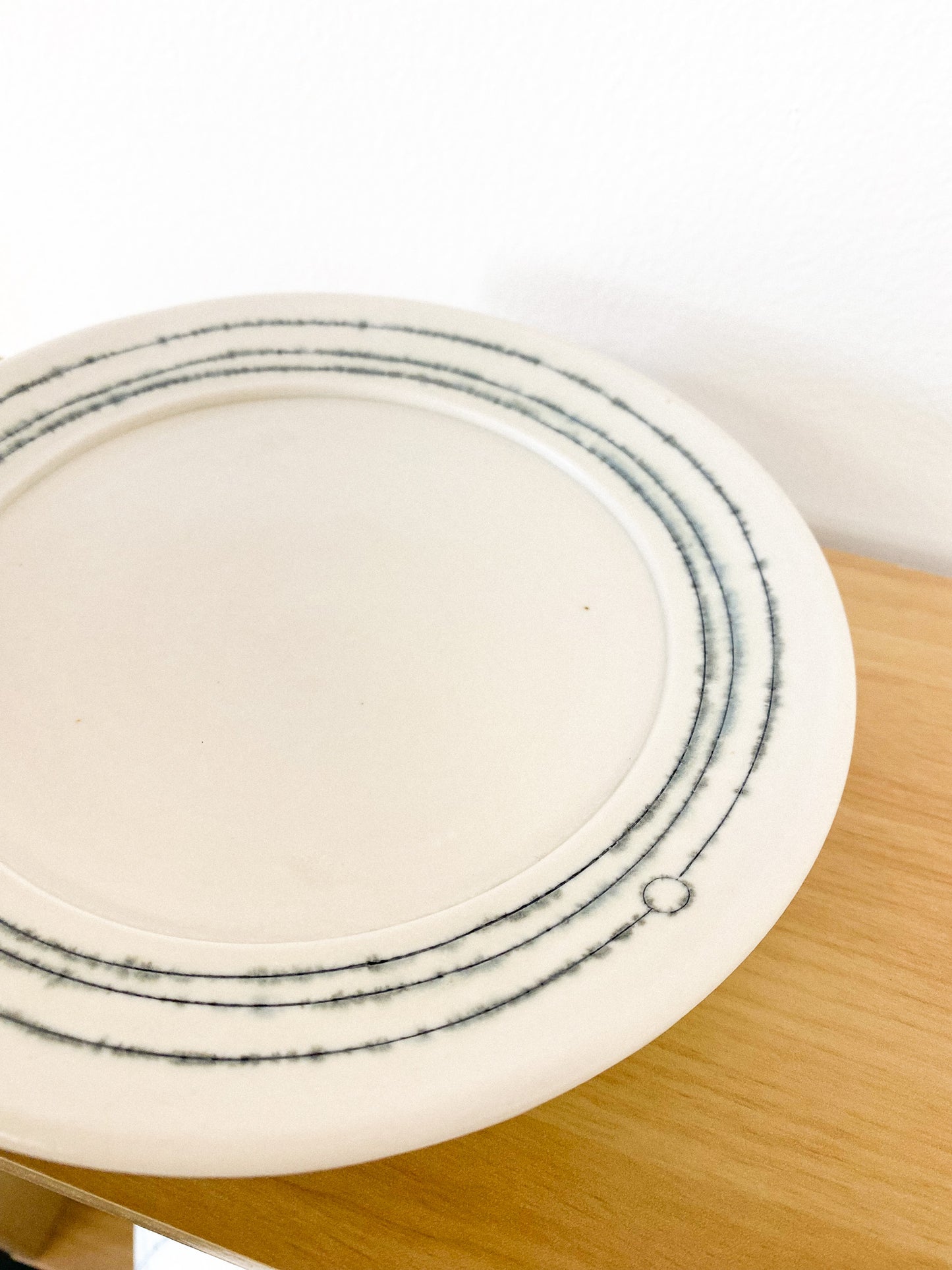 Liminal Porcelain Snack Plate by K.Olson