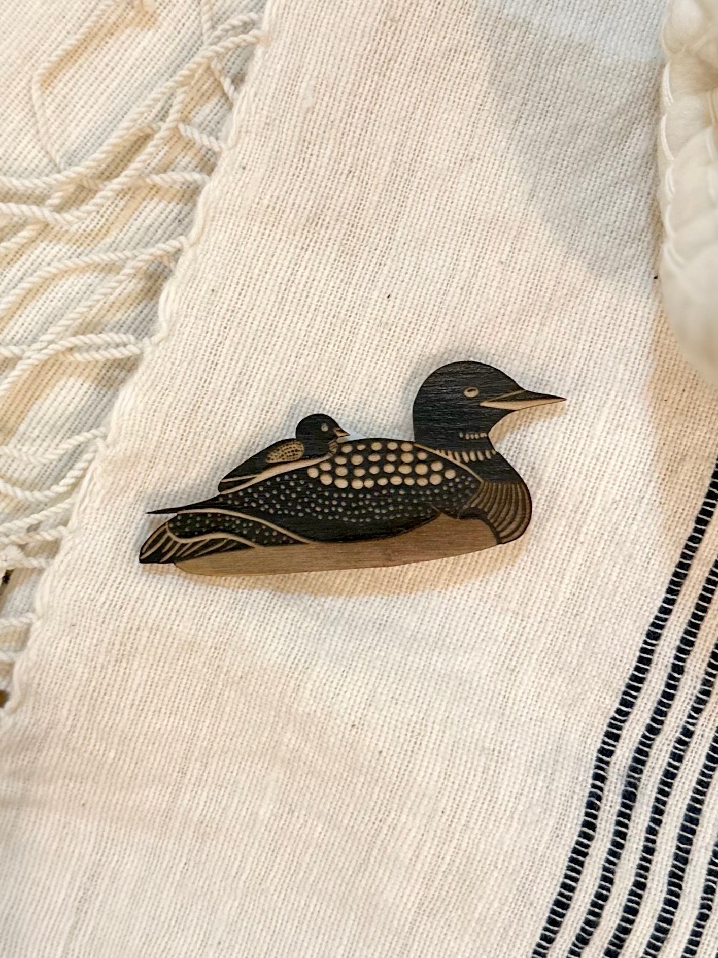 Loon + Baby Magnet by SnowMade