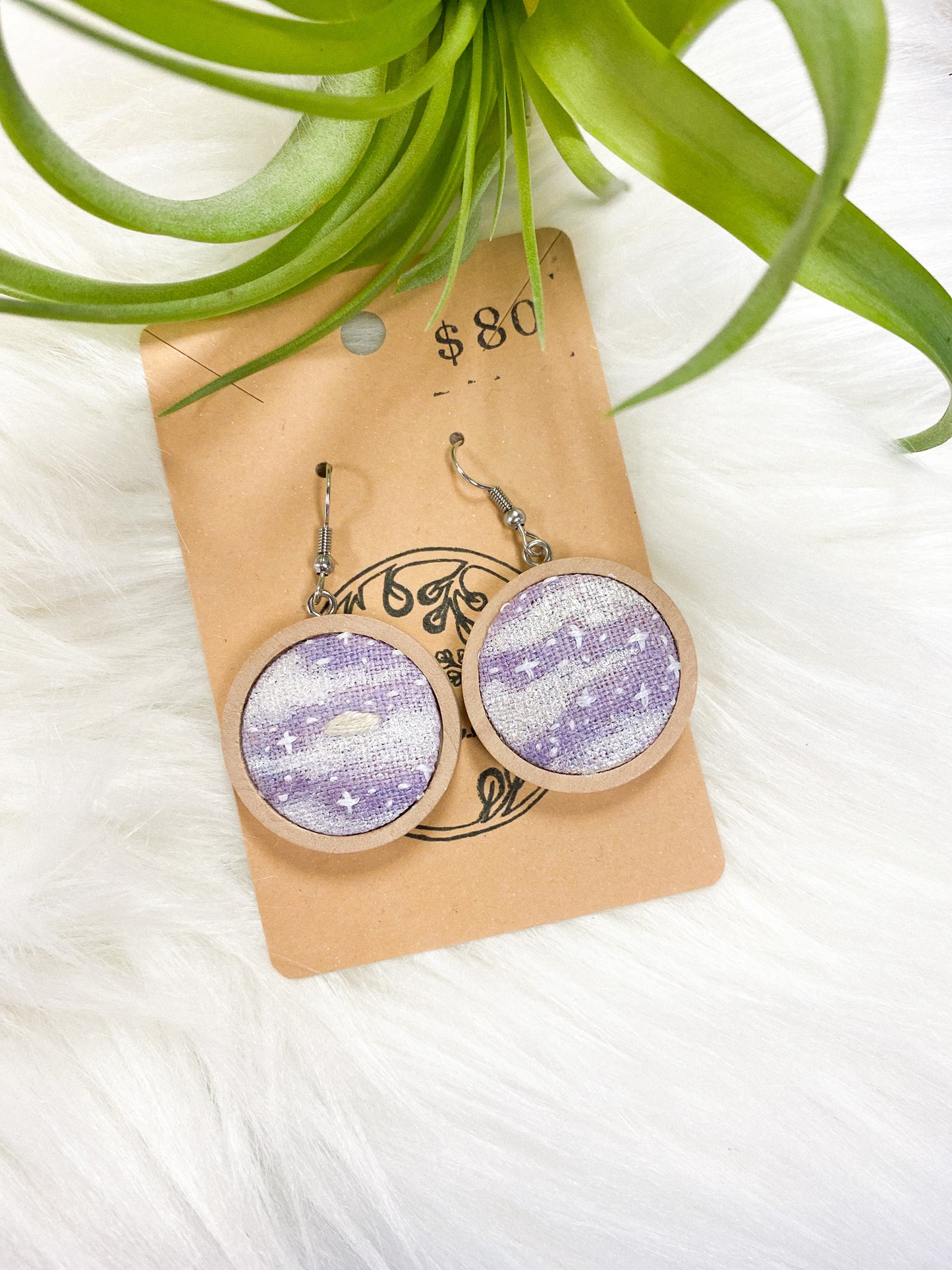 Purple Dreams Earrings by Brittany Montour