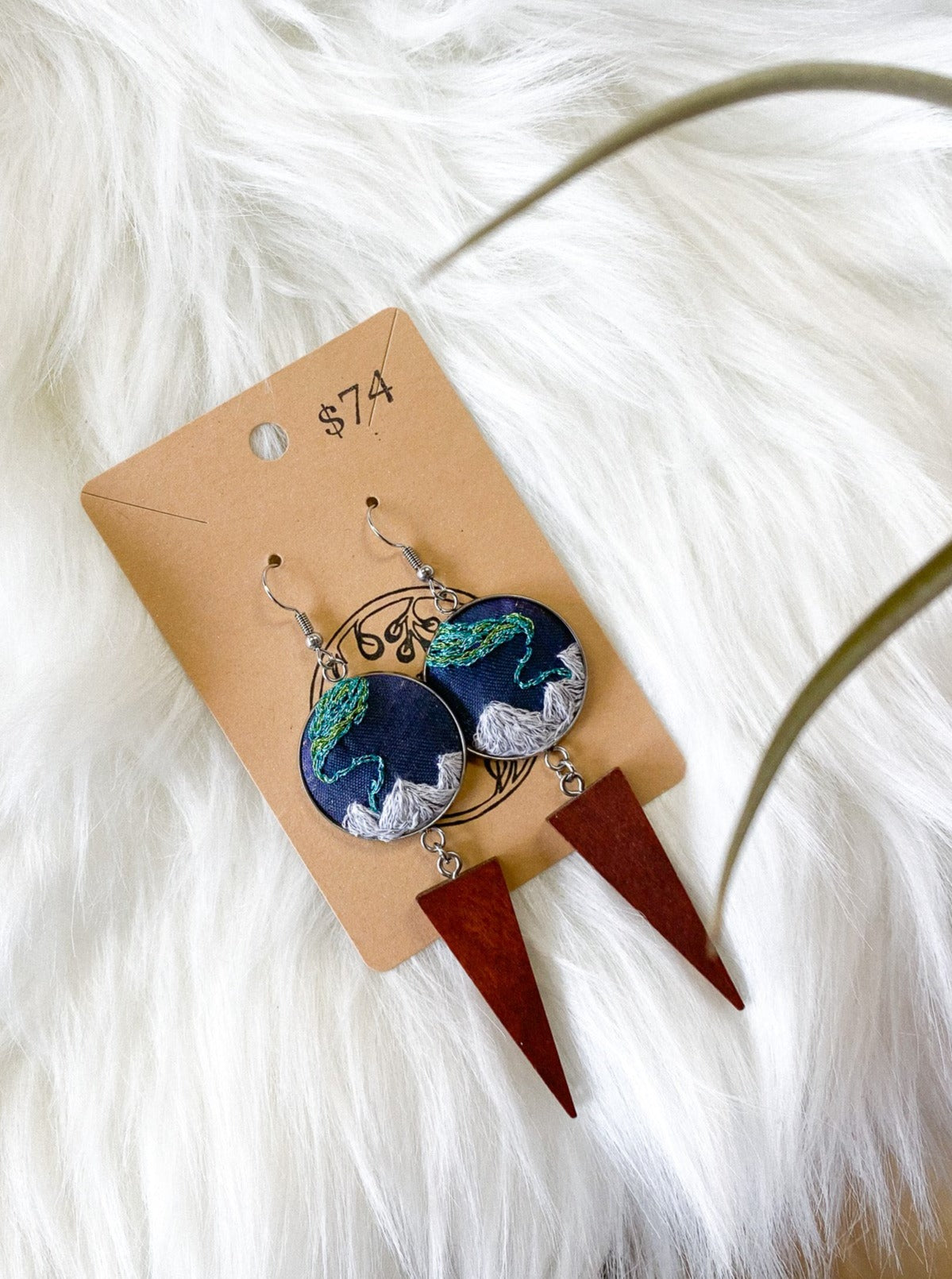 Aurora Over White Mountains Earrings by Brittany Montour