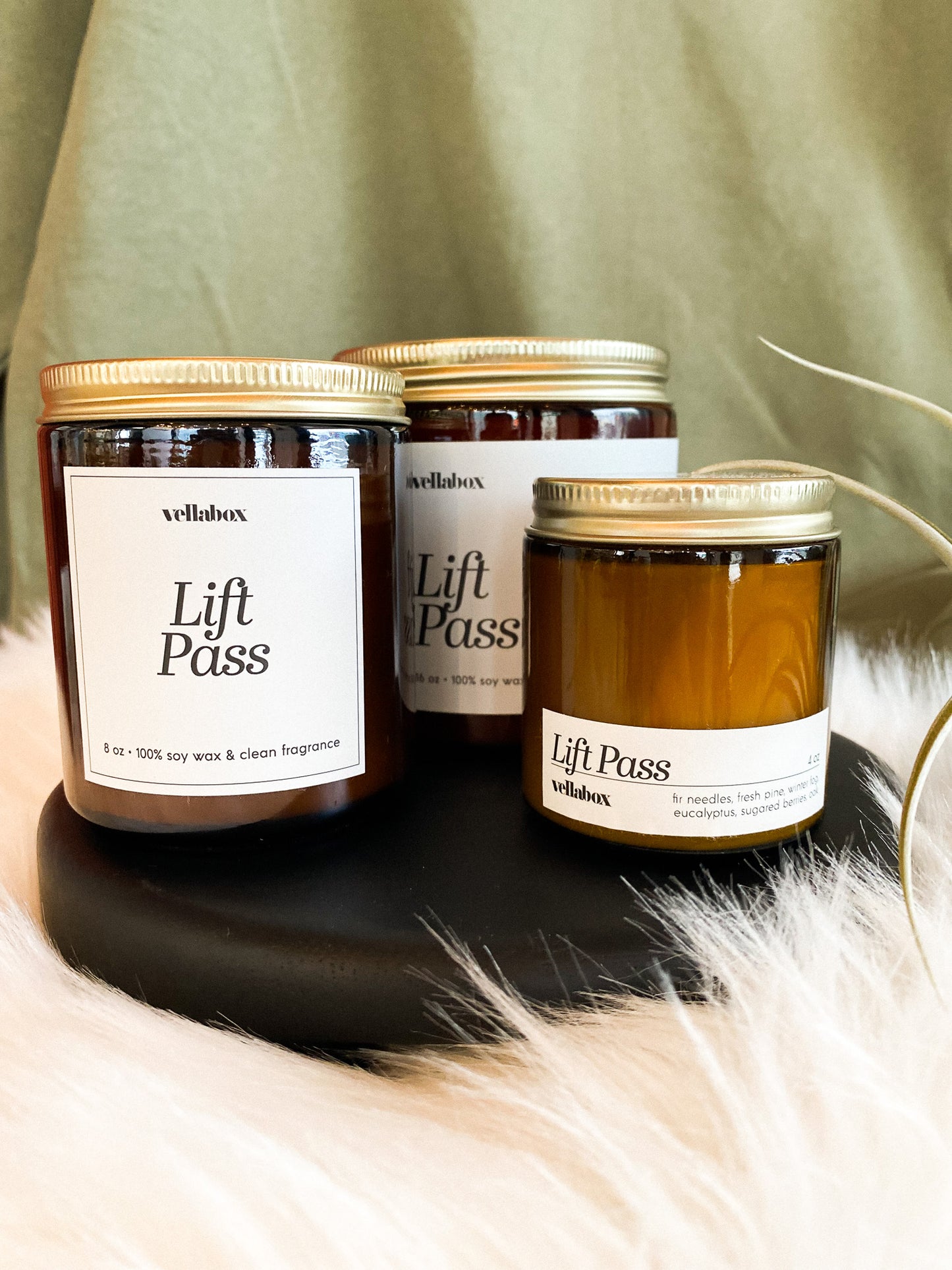 Lift Pass Soy Wax Candle by Vellabox