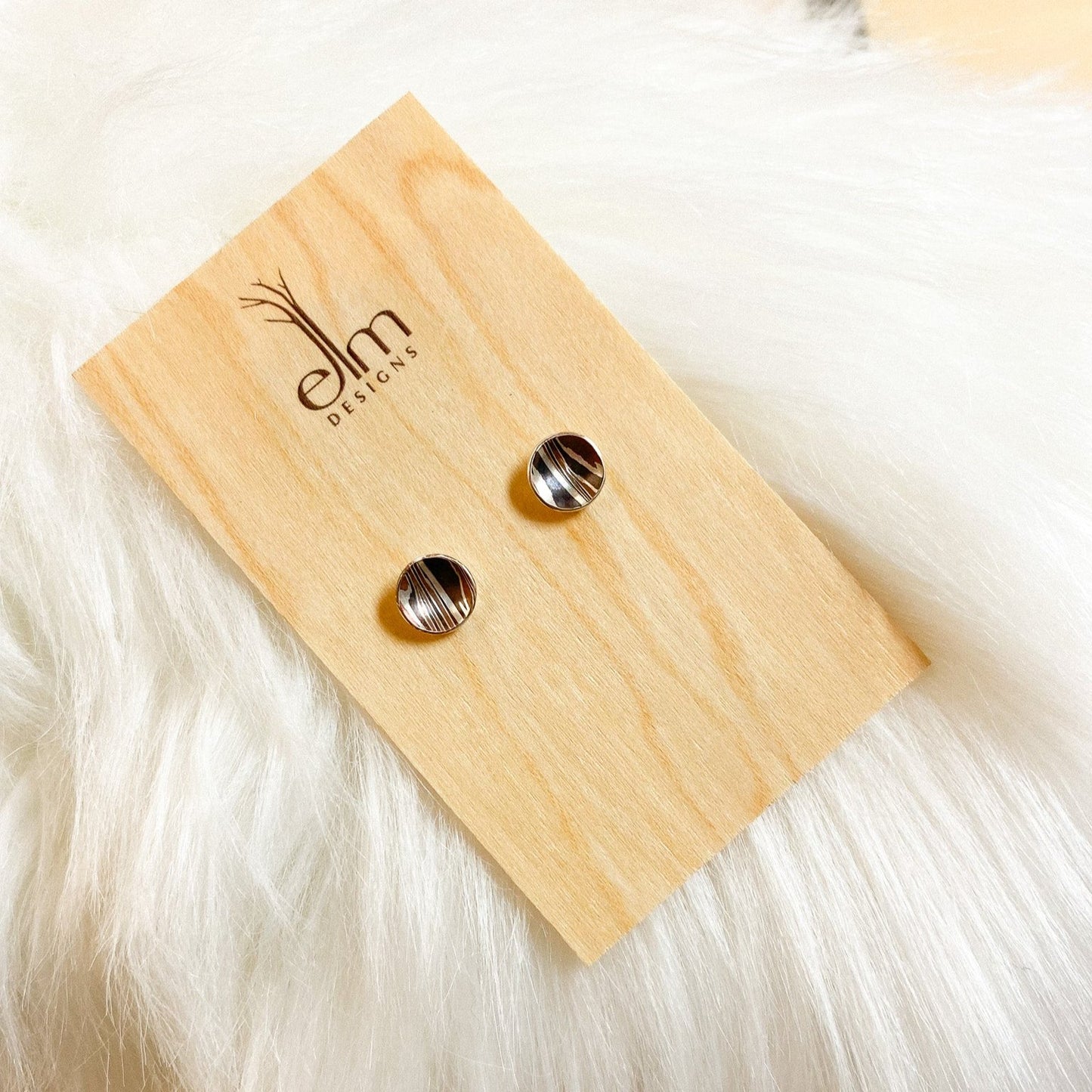 Large Mokume Concave Posts by Elm Designs