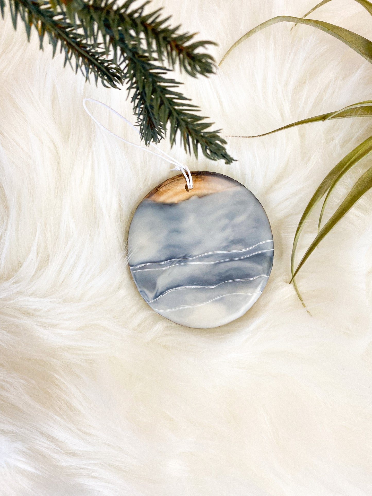 Encaustic Ornament by Lara McGlinchy