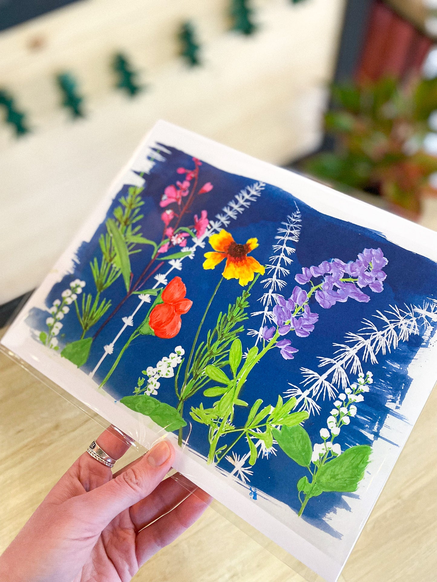 Cyanotype 8x10 Print by AK Sunprints