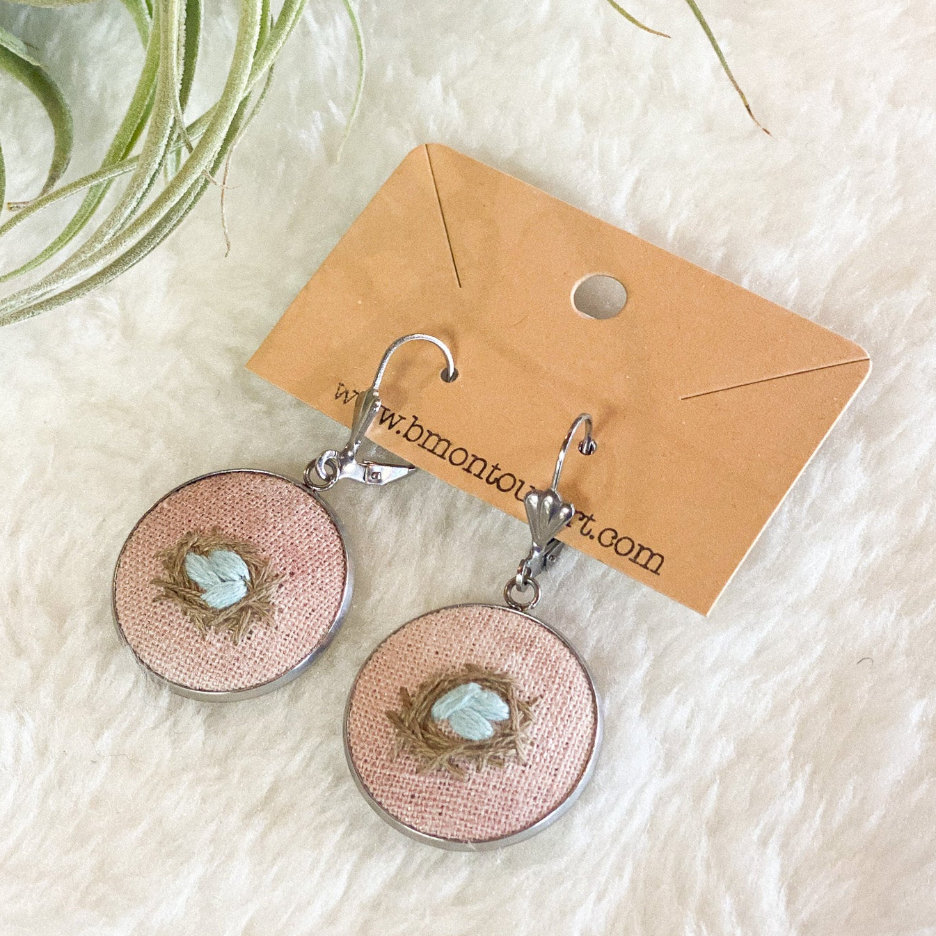 Robin Eggs Earrings by Brittany Montour