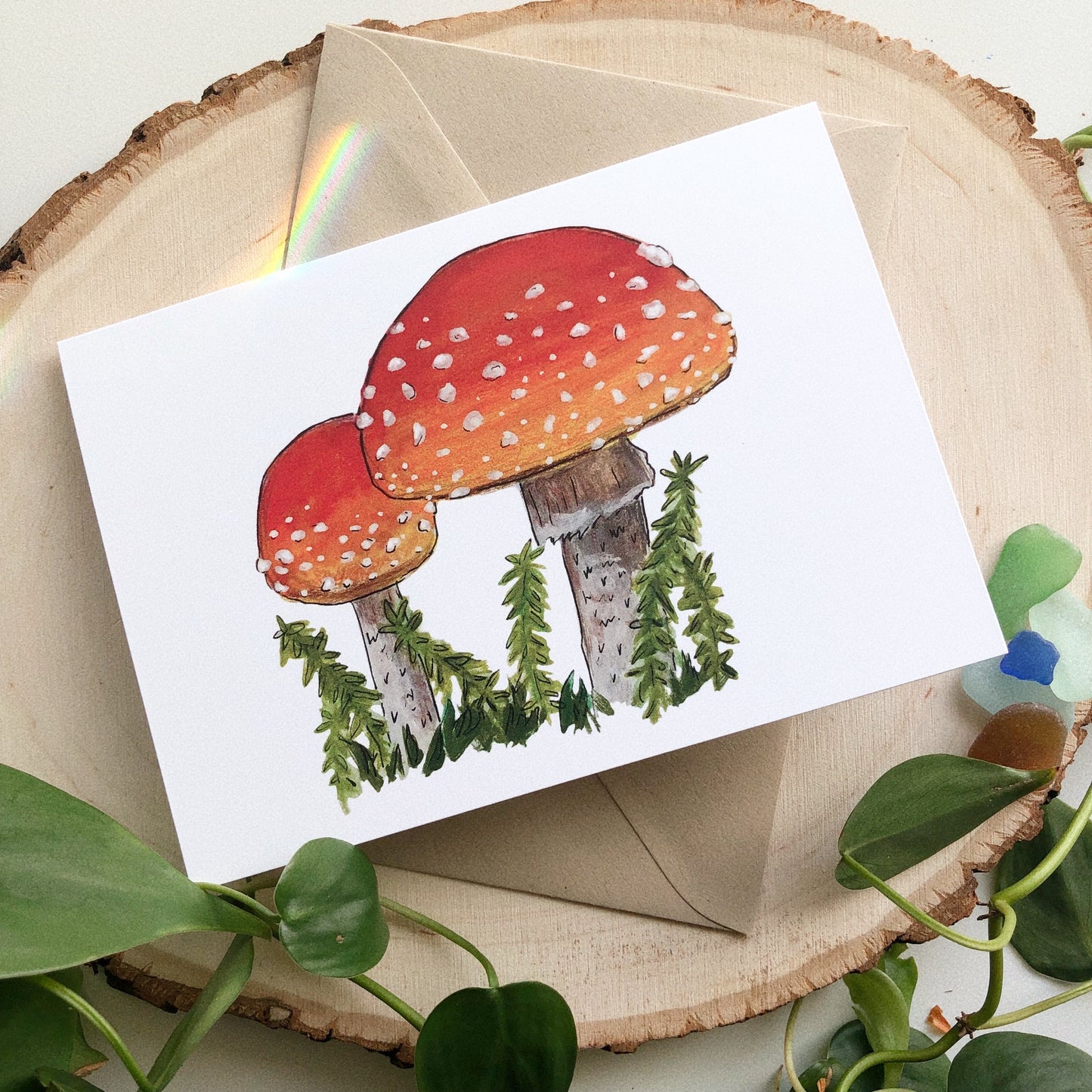 2 Amanitas Card by Anya Toelle