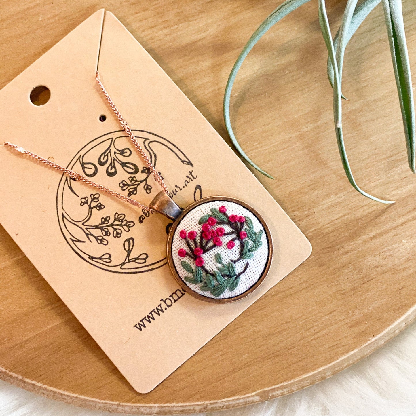 Highbush Cranberry Necklace by Brittany Montour