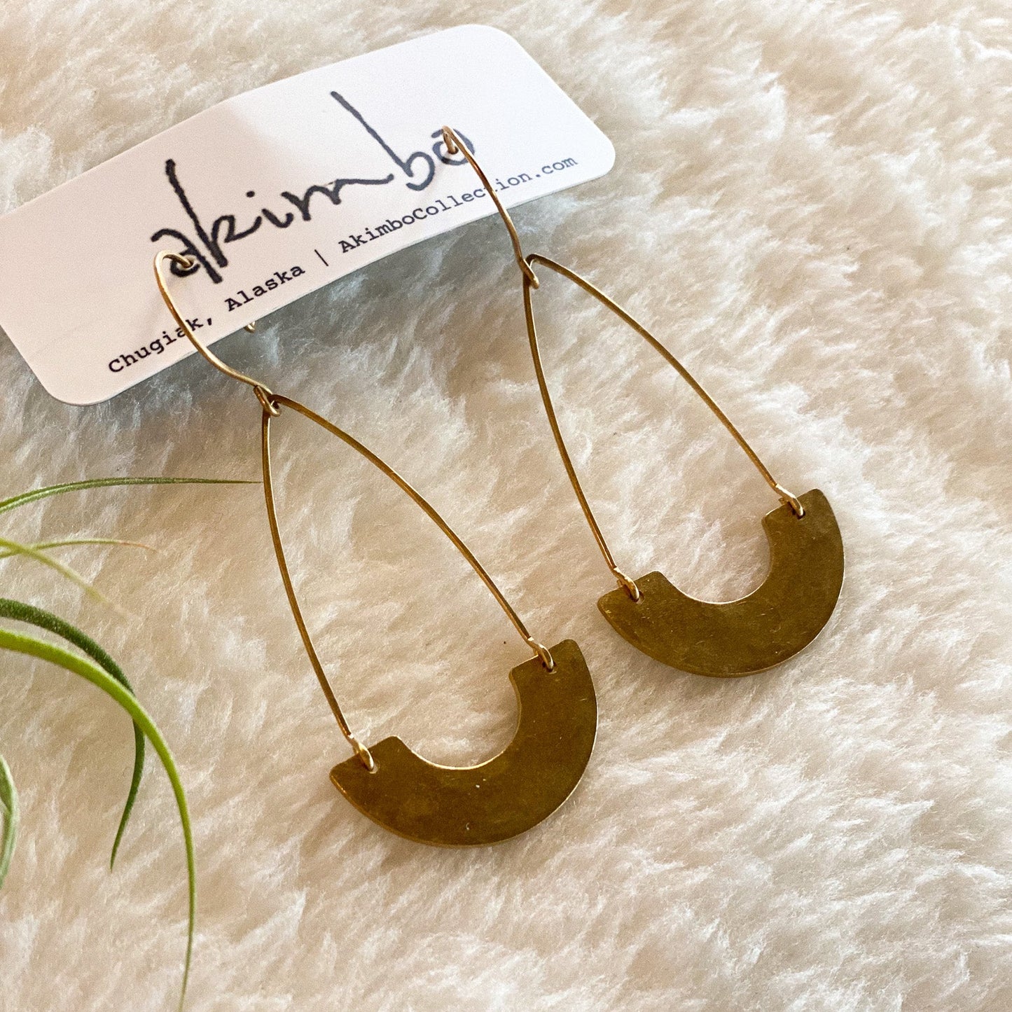 Canoe | Long Night Earrings by Akimbo Collection