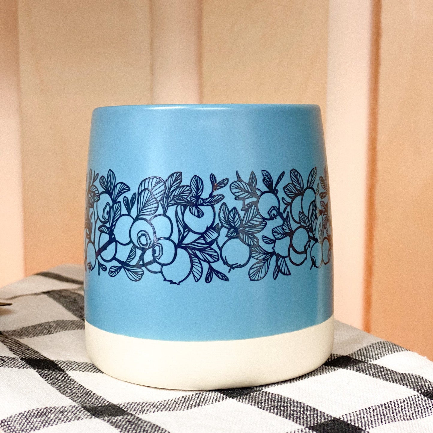 Blueberries Ceramic Mug by Brianna Reagan Art