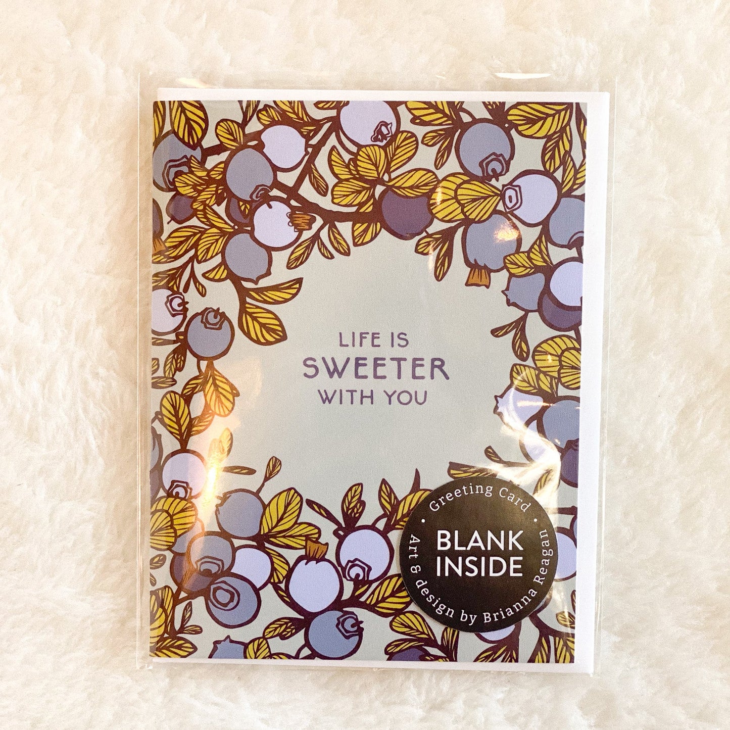 Life is Sweeter Card by Brianna Reagan Art