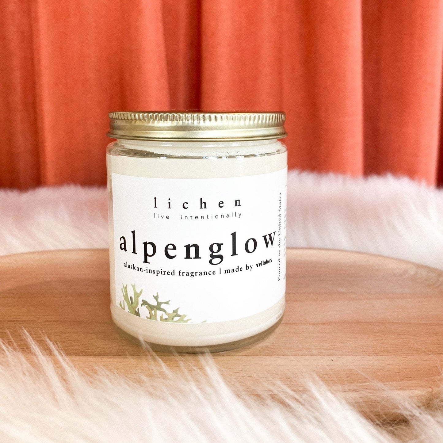 Alpenglow Soy Wax Candle by Lichen x Vellabox