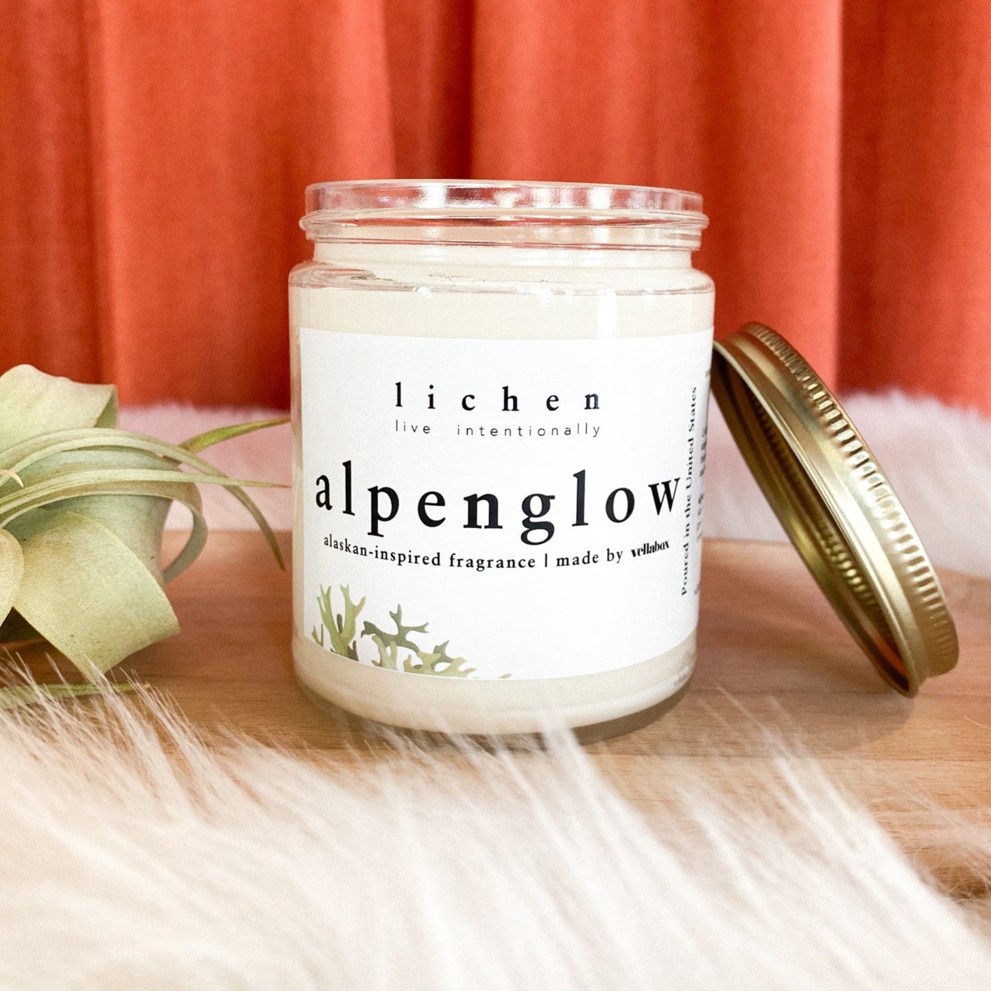 Alpenglow Soy Wax Candle by Lichen x Vellabox