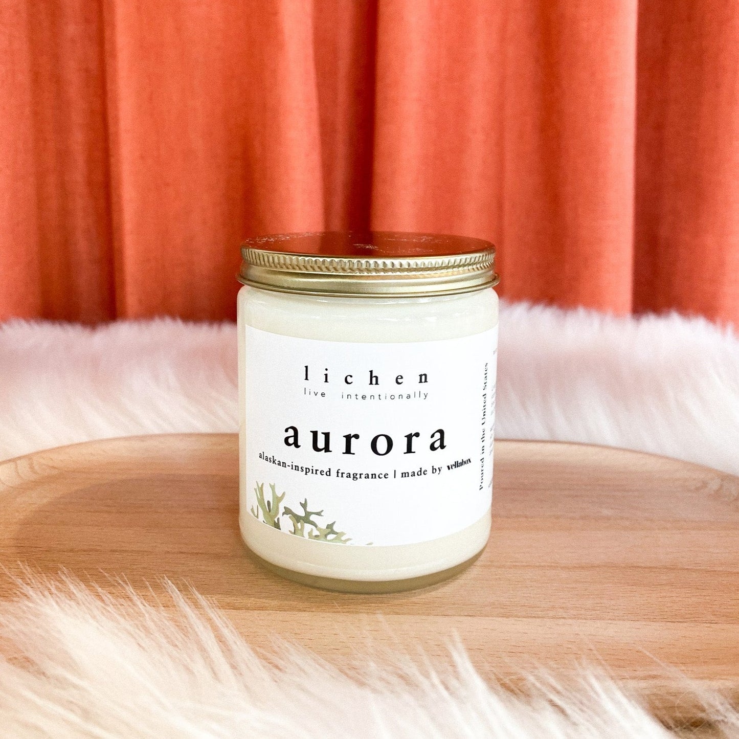 Aurora Soy Wax Candle by Lichen x Vellabox