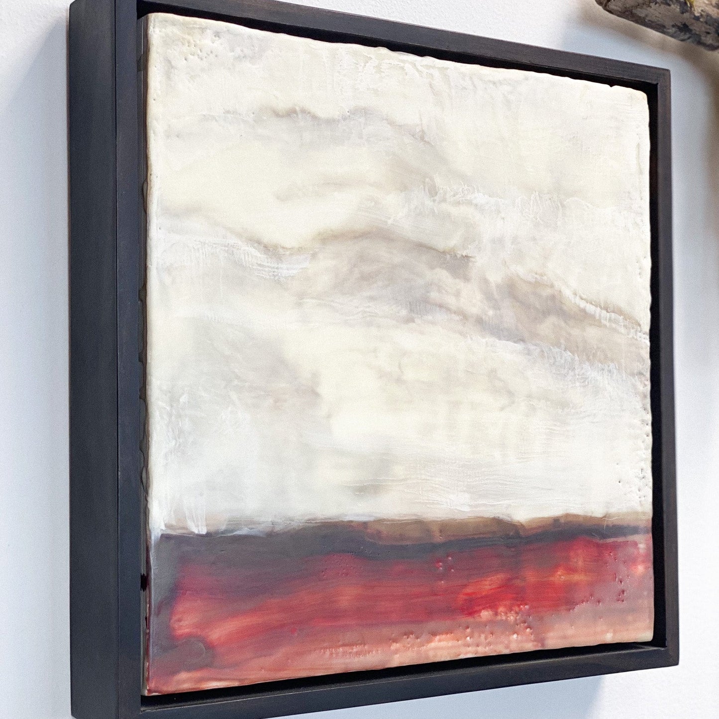 Clear & Calm Encaustic Painting by Lara McGlinchy