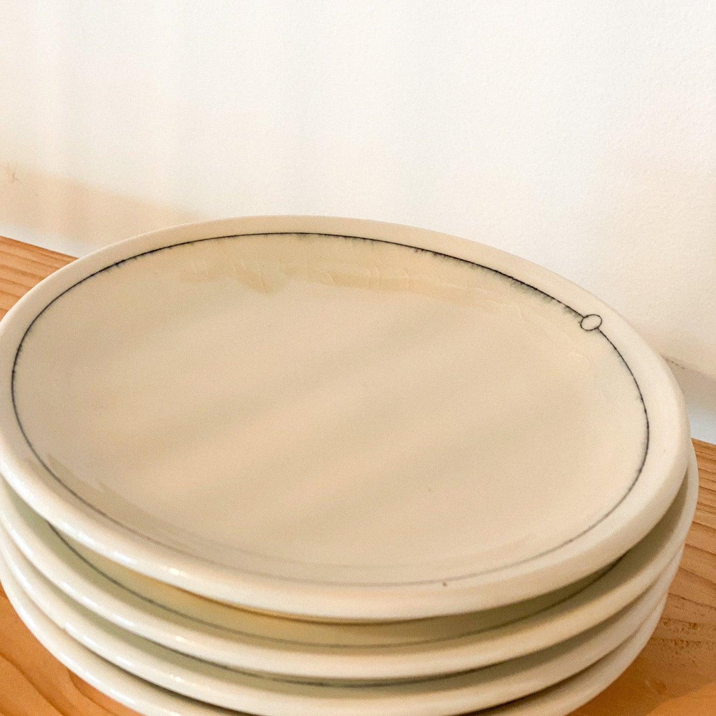 Liminal Porcelain Snack Plate by K.Olson