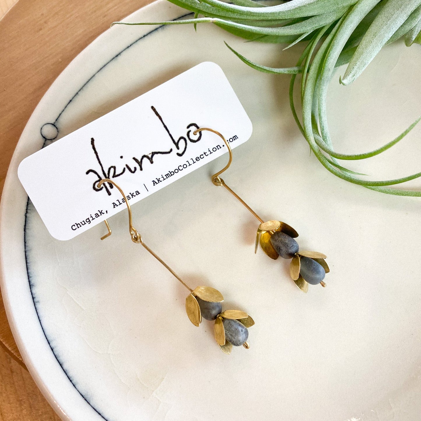 Sugar Plum Fairies Earrings | Labradorite by Akimbo Collection