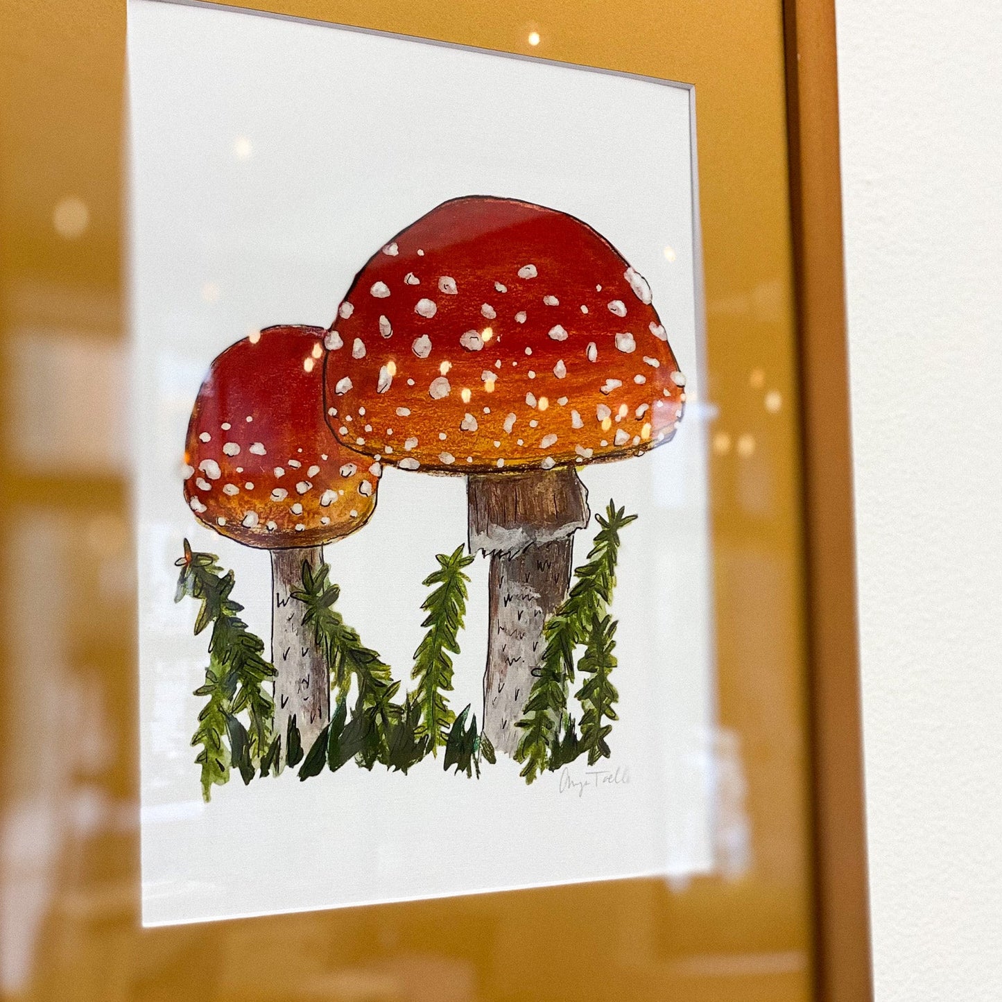 Two Amanitas 8x10 Framed Print by Anya Toelle
