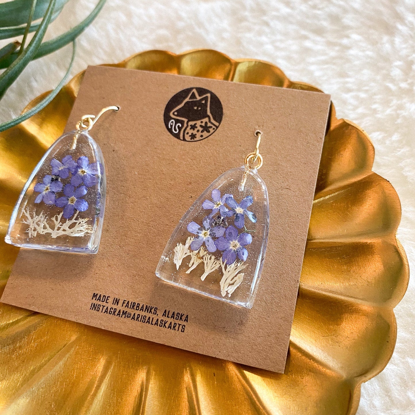 Forest Flowers Earrings #127 by Arisa Sasaki