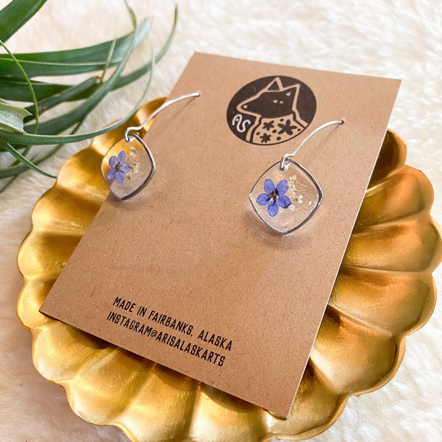 Forget Me Not Earrings #138 by Arisa Sasaki
