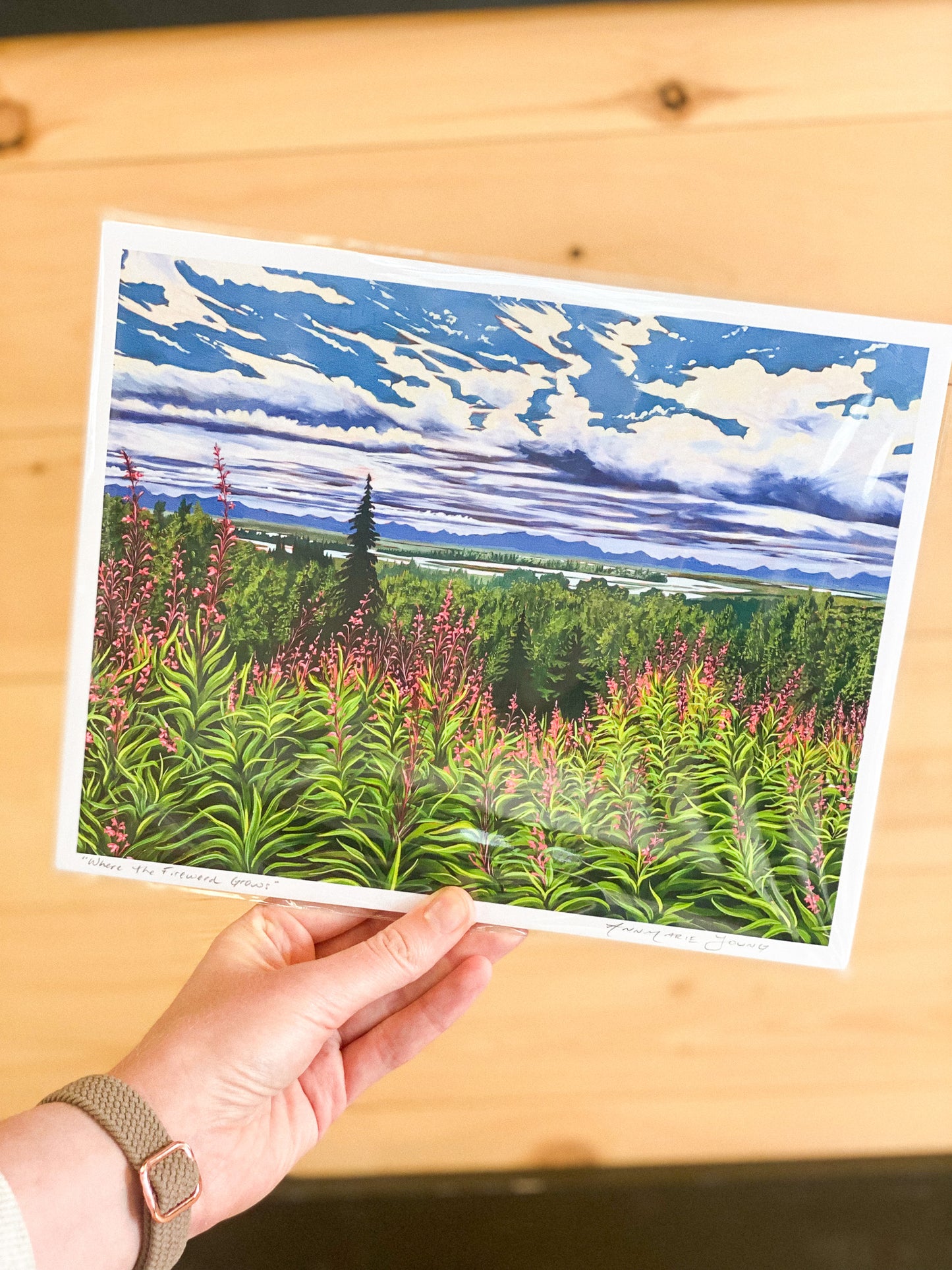 Where the Fireweed Grows 8x10 Print by AnnMarie Young Art