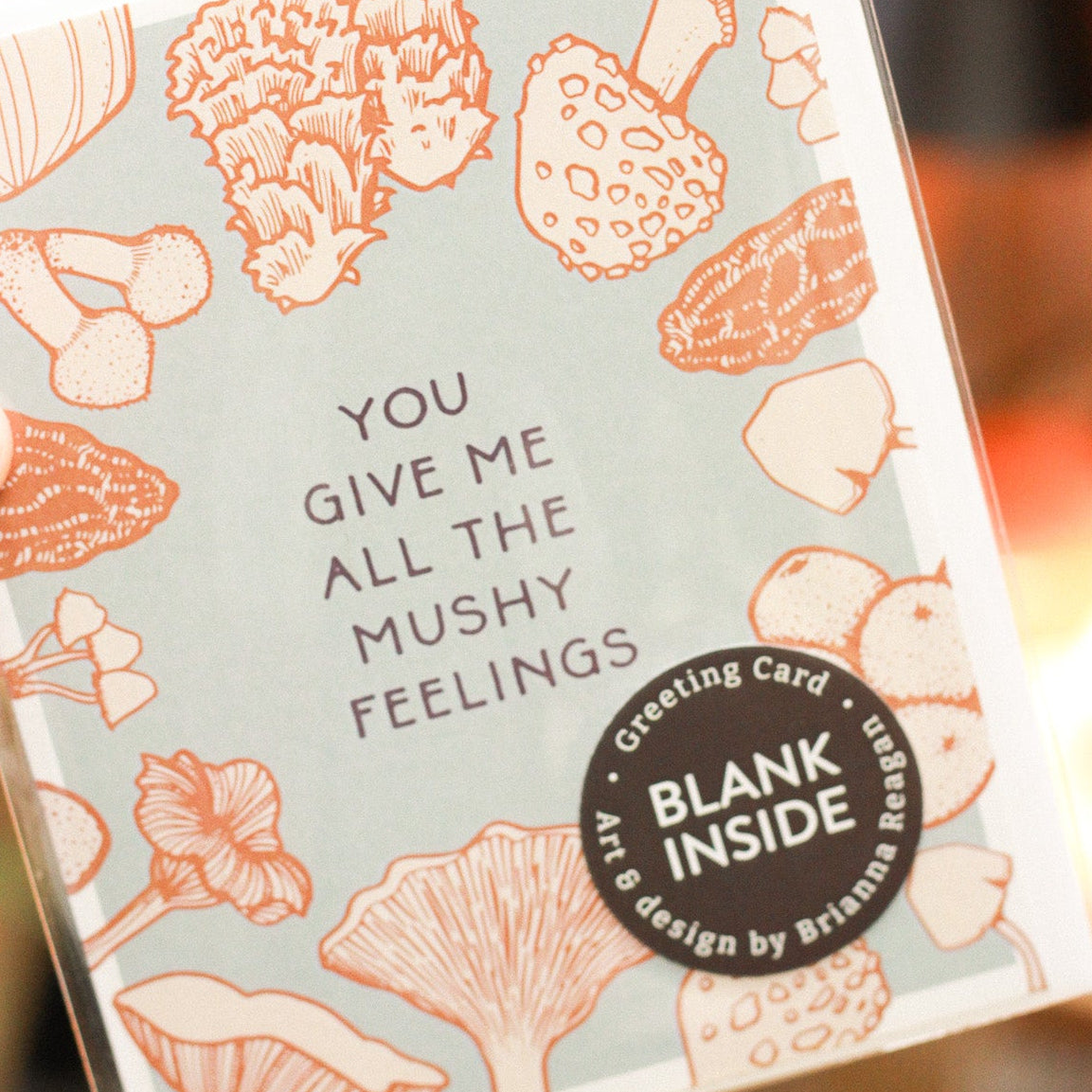 Mushy Feelings Card by Brianna Reagan Art